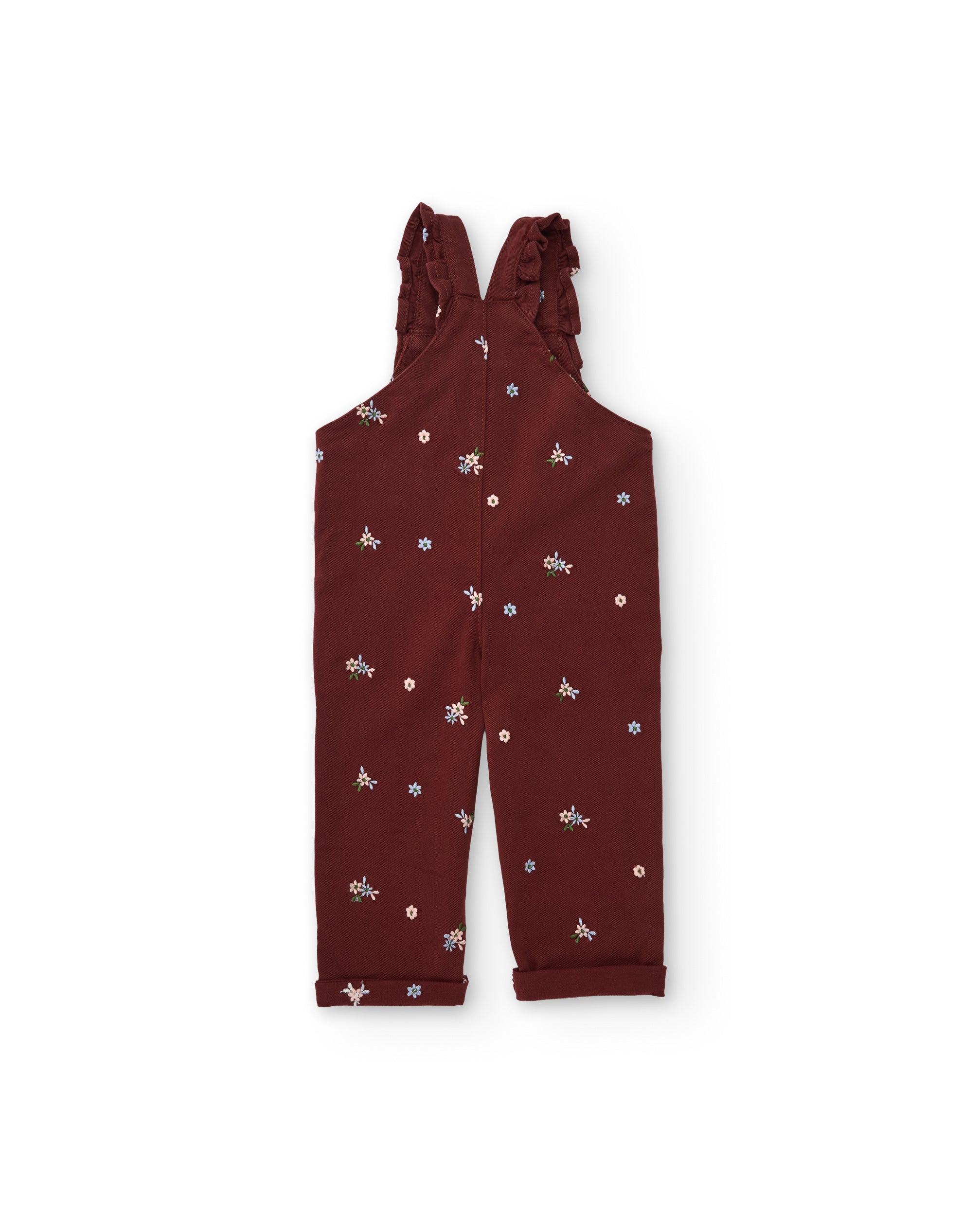 TucTuc Tutine salopette bambina floreale bordeaux