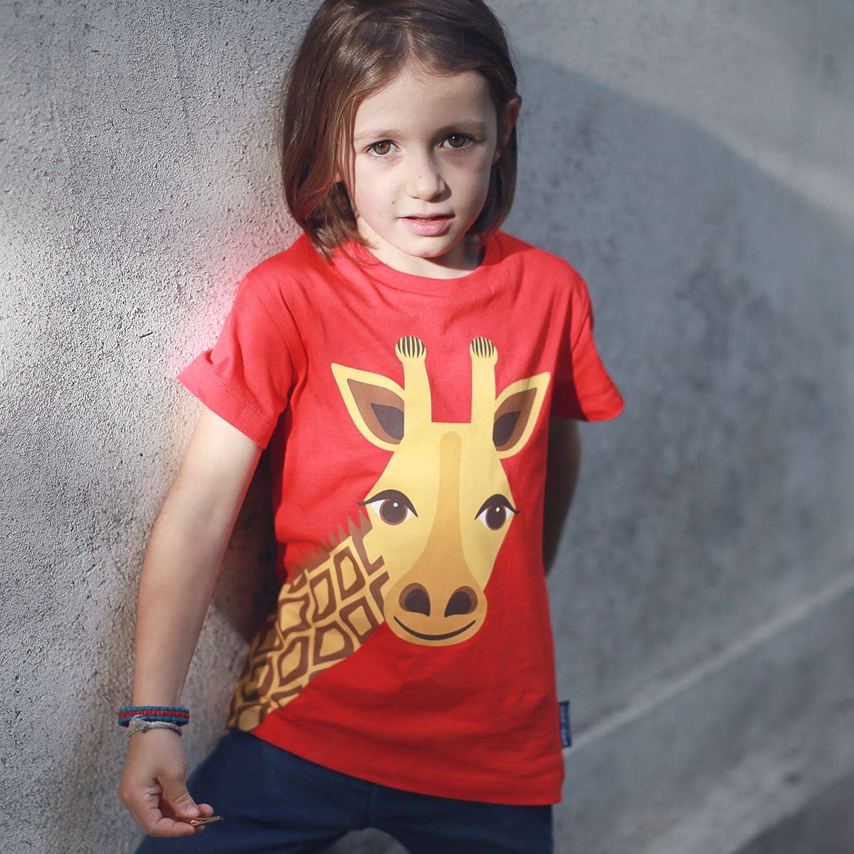 Kocarcia Coq en Pâte Maglietta Giraffa cotone bio 2 anni
