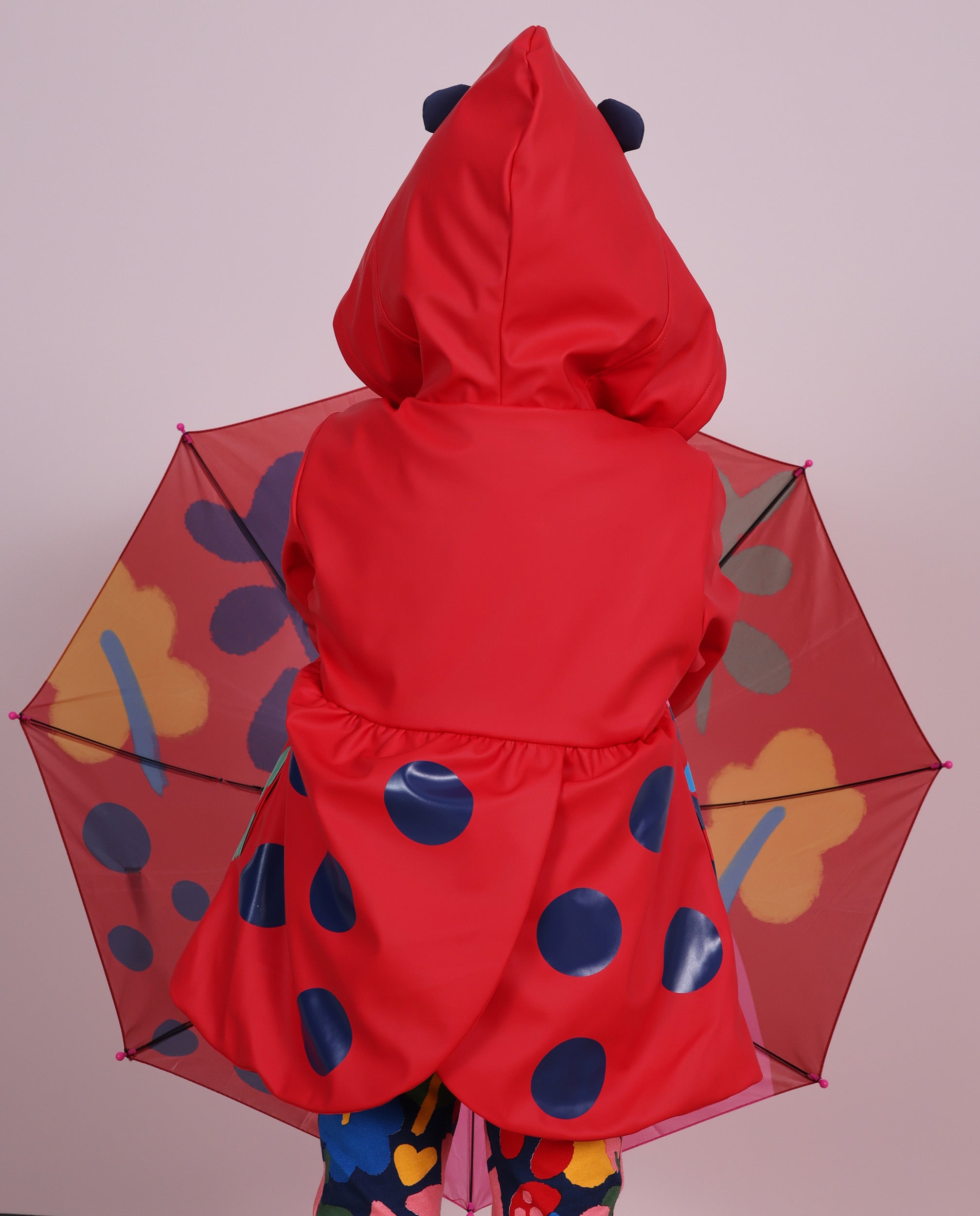 TucTuc Cappotti impermeabile bimba rosso coccinella