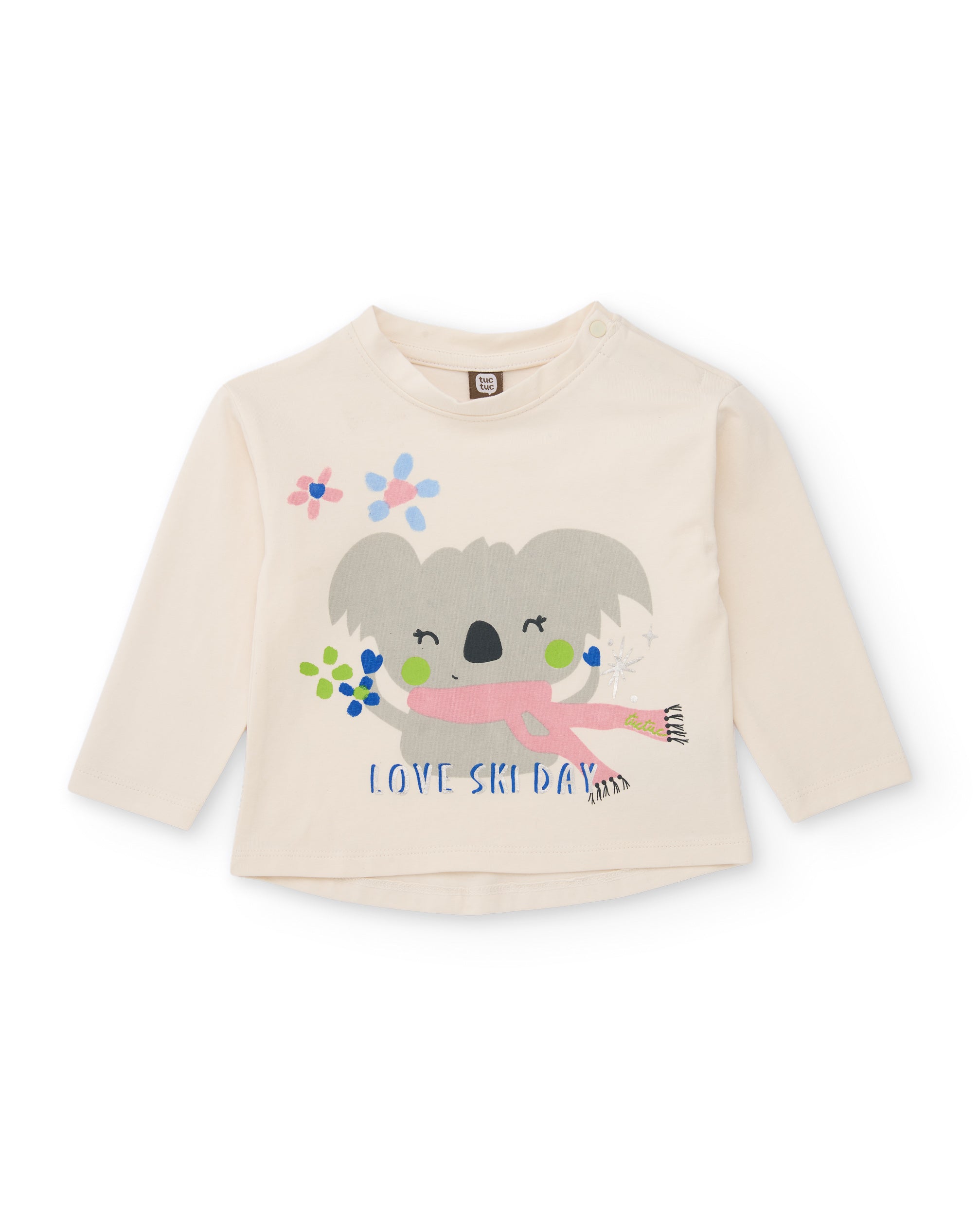 TucTuc Magliette maglietta bambina crudo stampa koala
