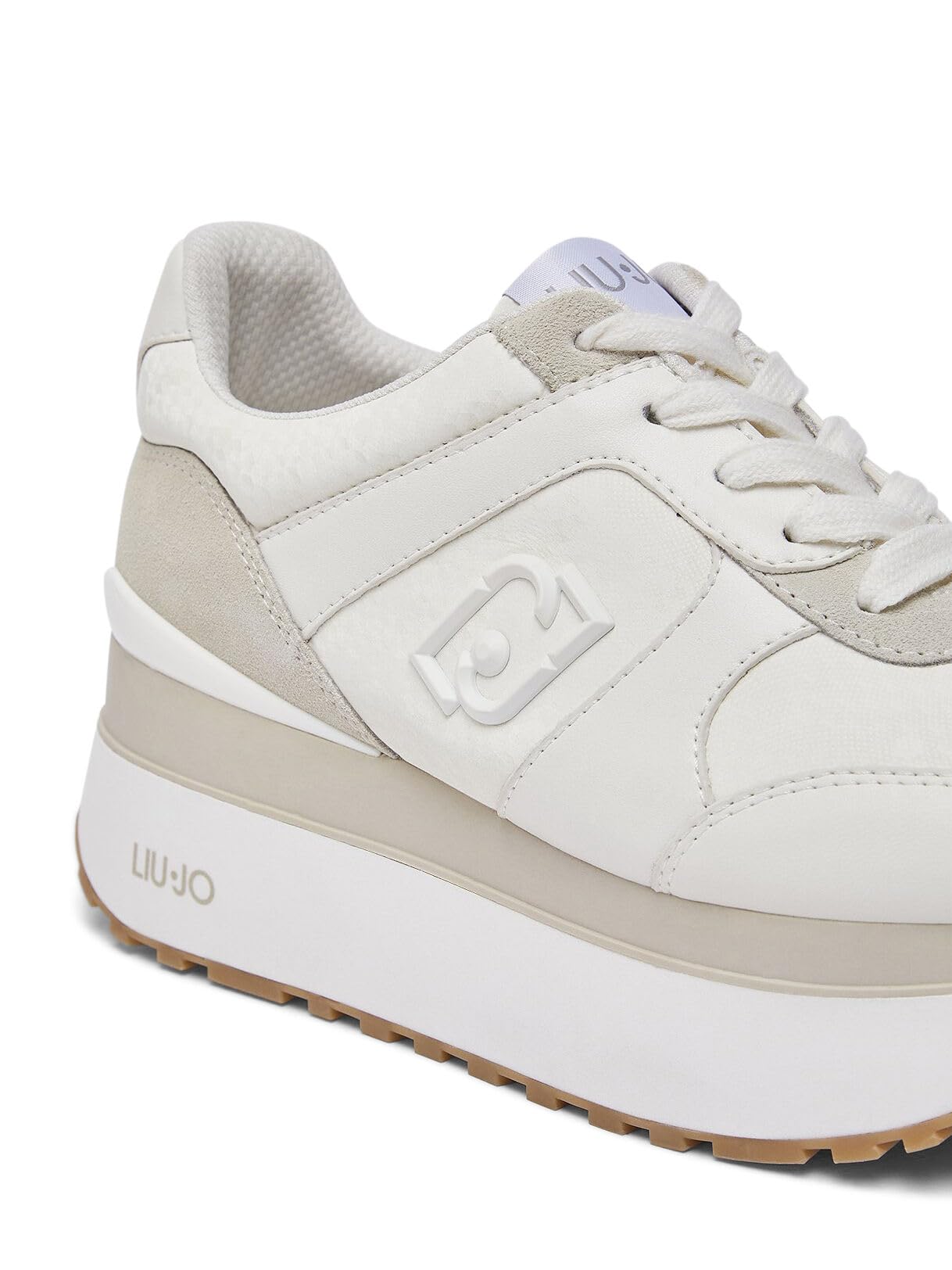 Liu Jo Sneakers Platform Bianche Effetto Pitone 40