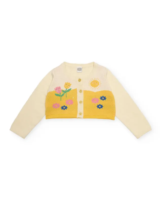 TucTuc Maglioni Cardigan neonata giallo 6-9 mesi