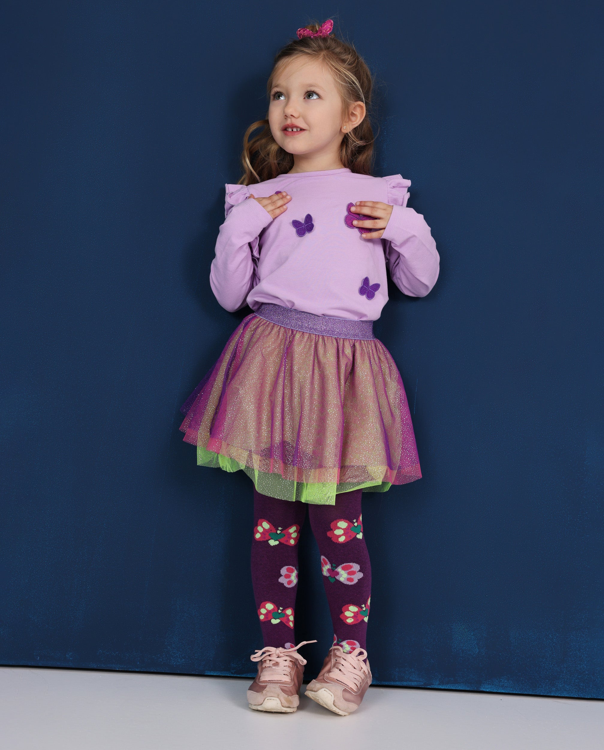 TucTuc Gonne gonna bimba tulle viola multicolore