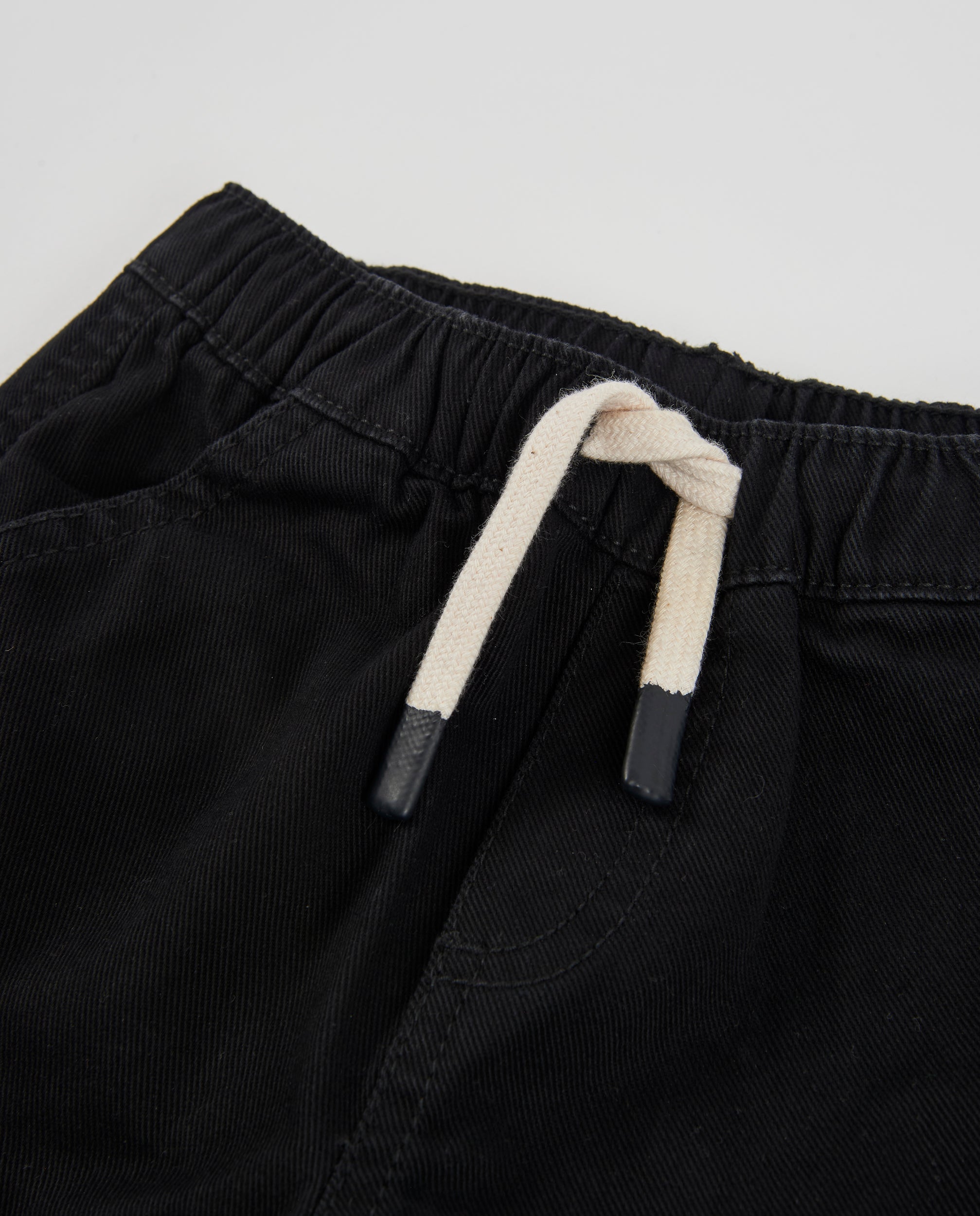 TucTuc Pantaloni jogger bambino nero twill con tasche