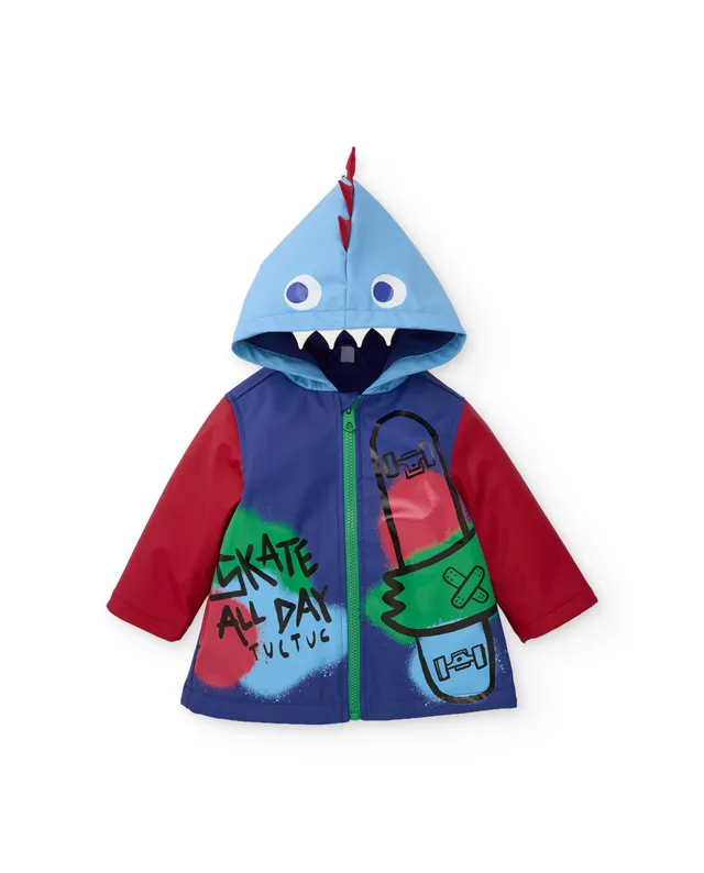 TucTuc Cappotti impermeabile bimbo blu dinosauro 6A