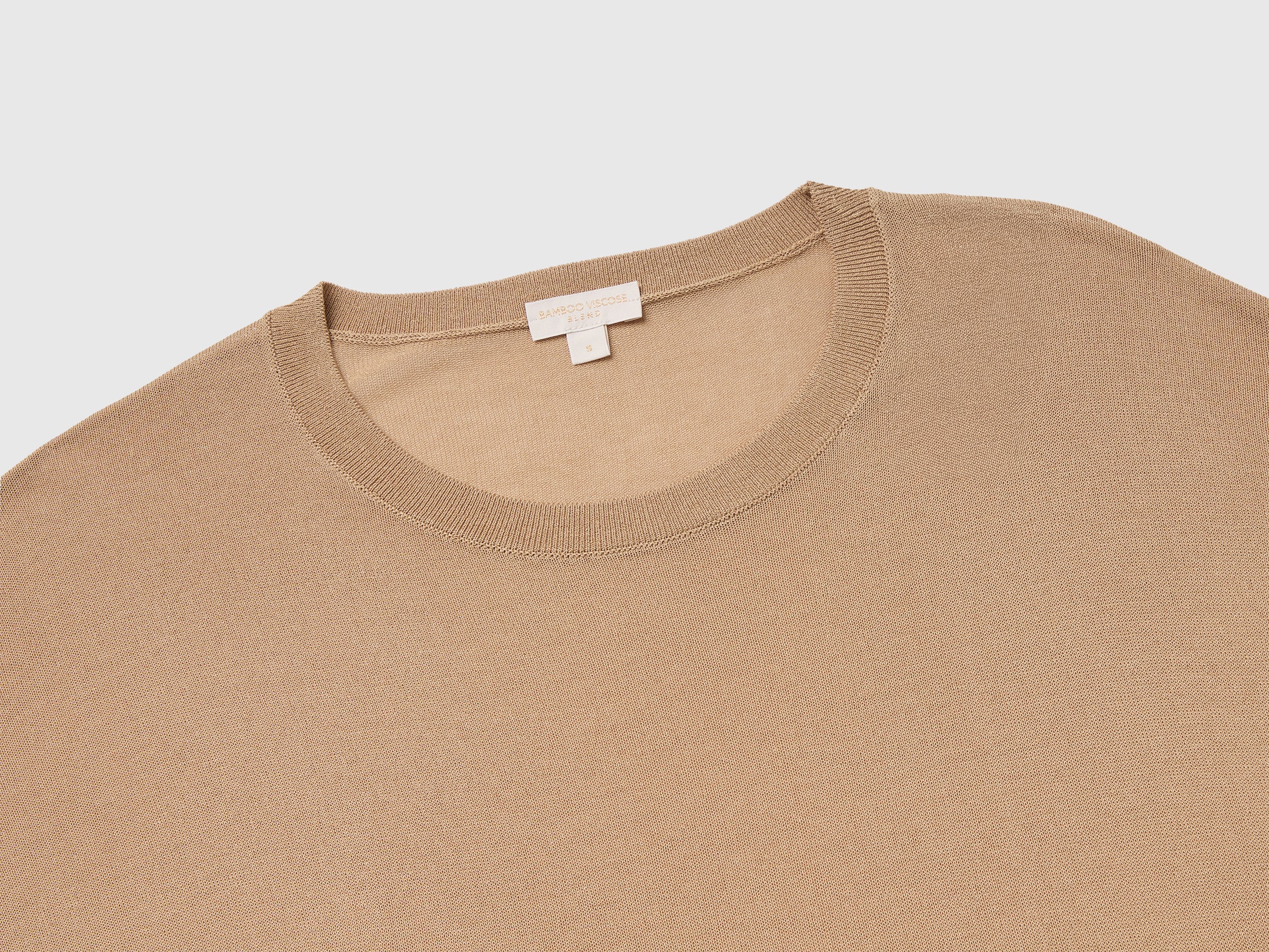 United Colors of Benetton Maglione Smanicato Viscosa Bambù Leggero