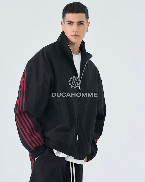 Sottosopra Duca Homme AN838329G felpa tecnica nera bordeaux M