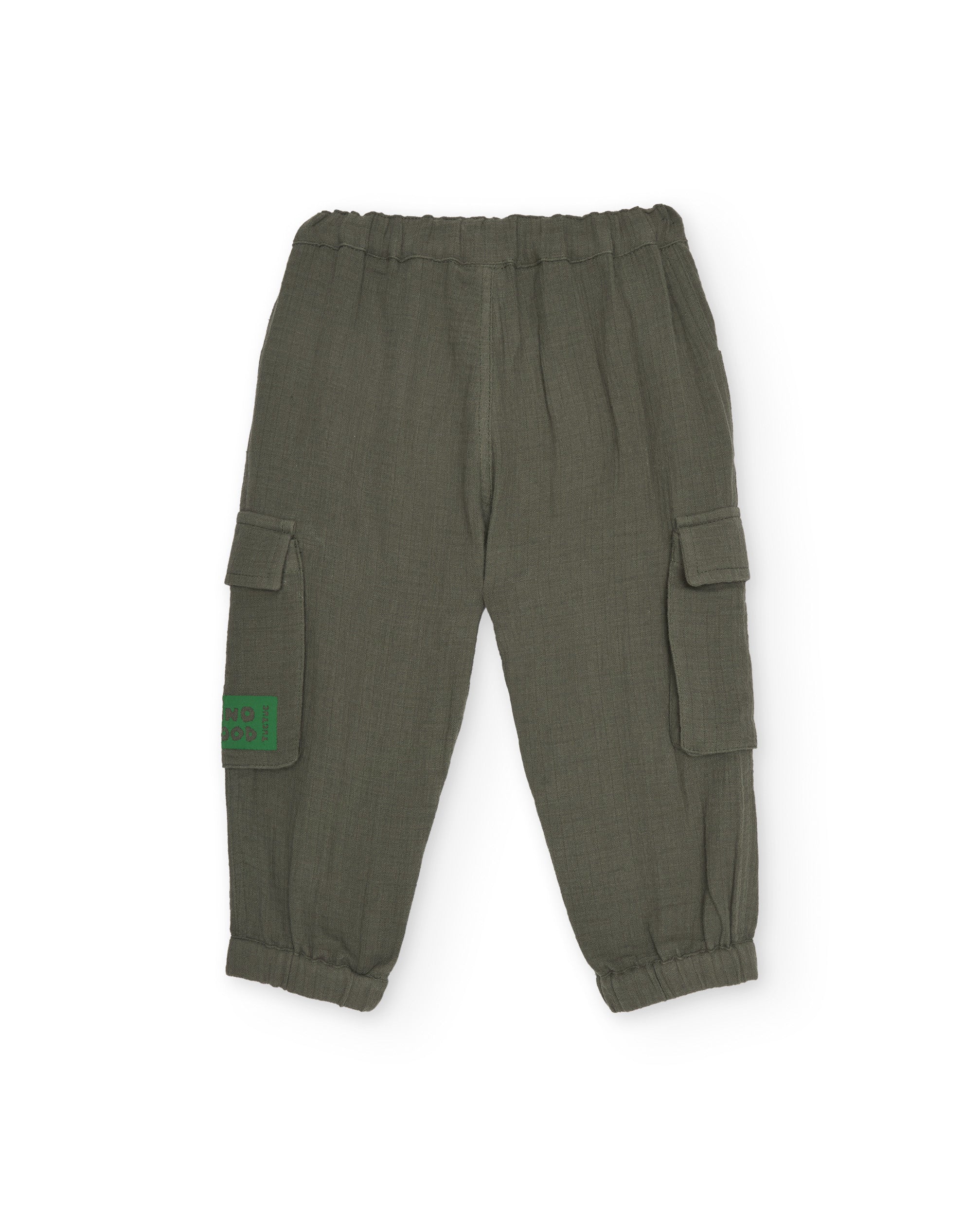 TucTuc Pantaloni bambino lunghi verde kaki cargo