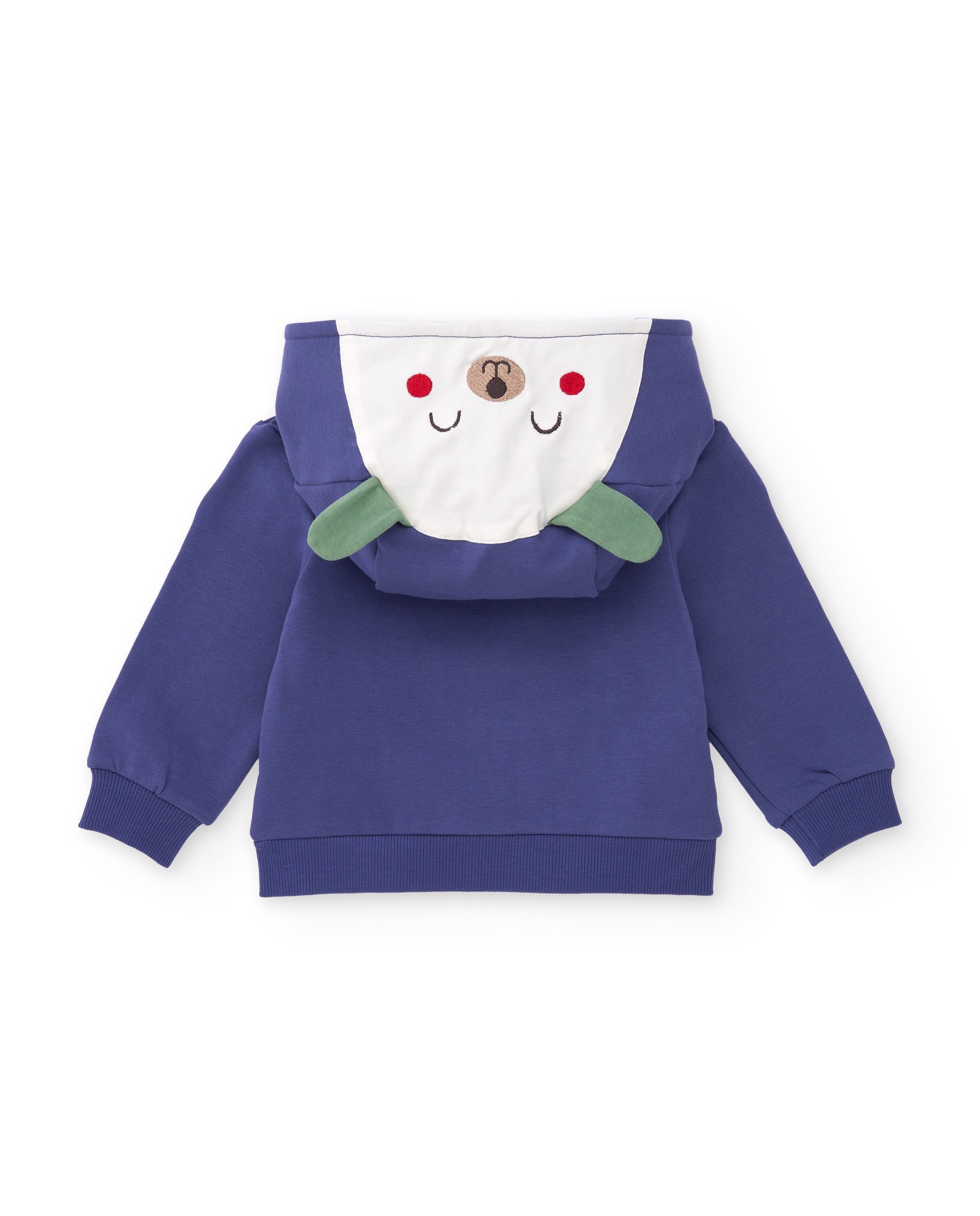 TucTuc Completi Felpa Neonato Viola Cappuccio Orecchie
