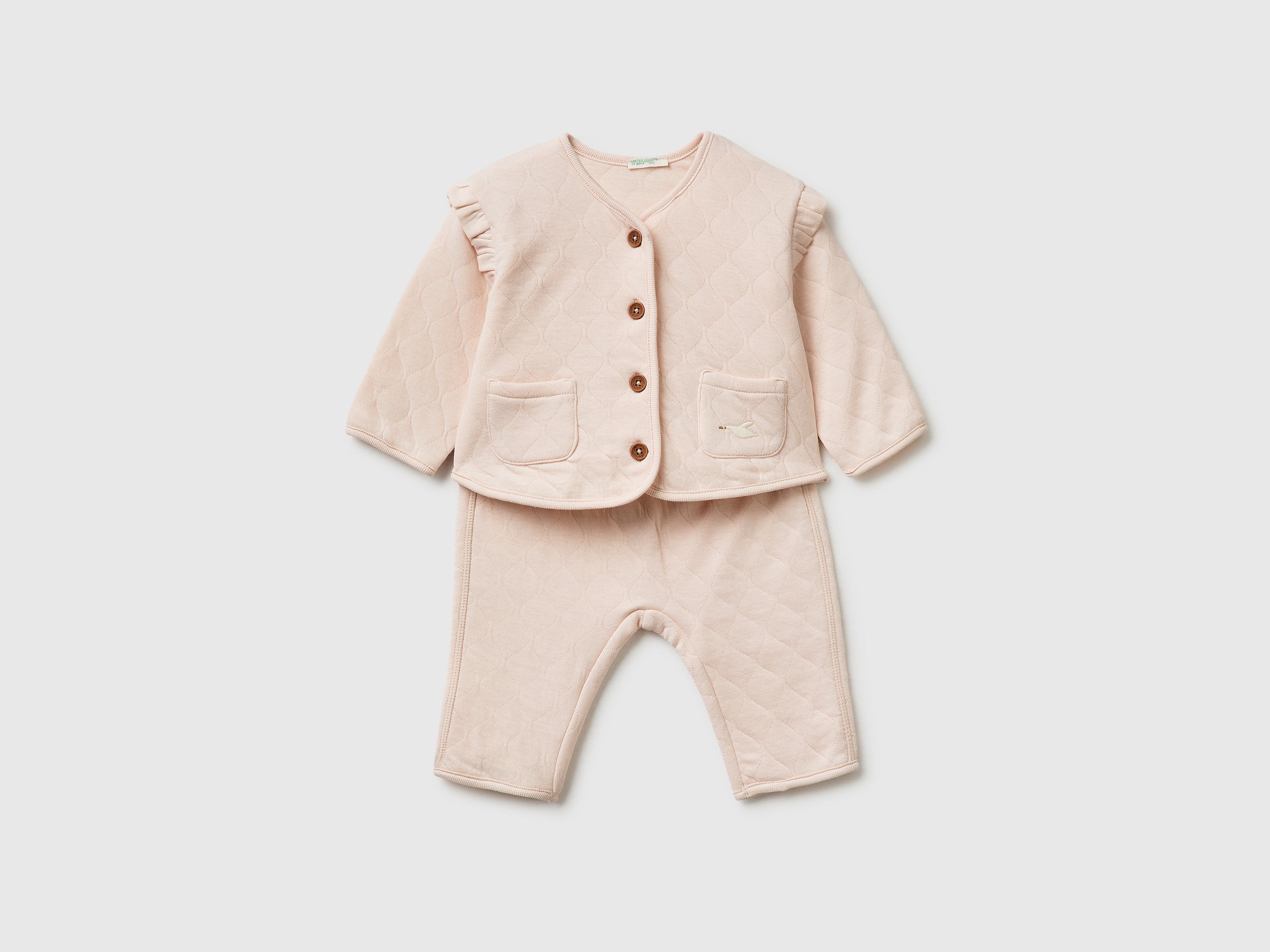 United Colors of Benetton Set trapuntato tutina neonato cotone 68