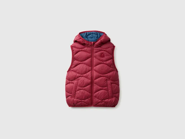 United Colors of Benetton smanicato imbottito cappuccio nylon S