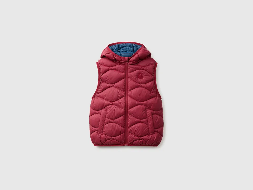 United Colors of Benetton smanicato imbottito cappuccio nylon S