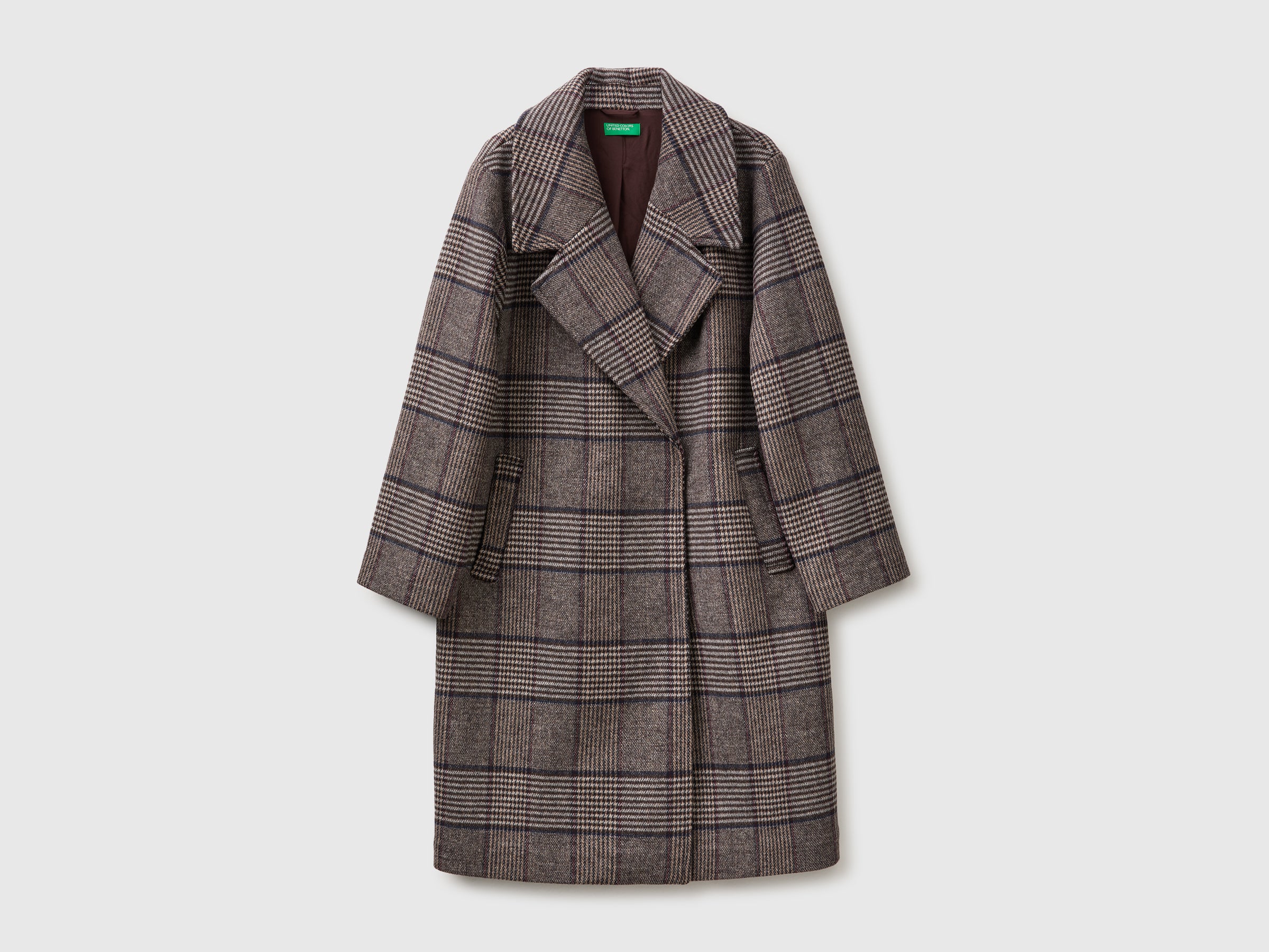 United Colors of Benetton Jackets Coat cappotto quadri M