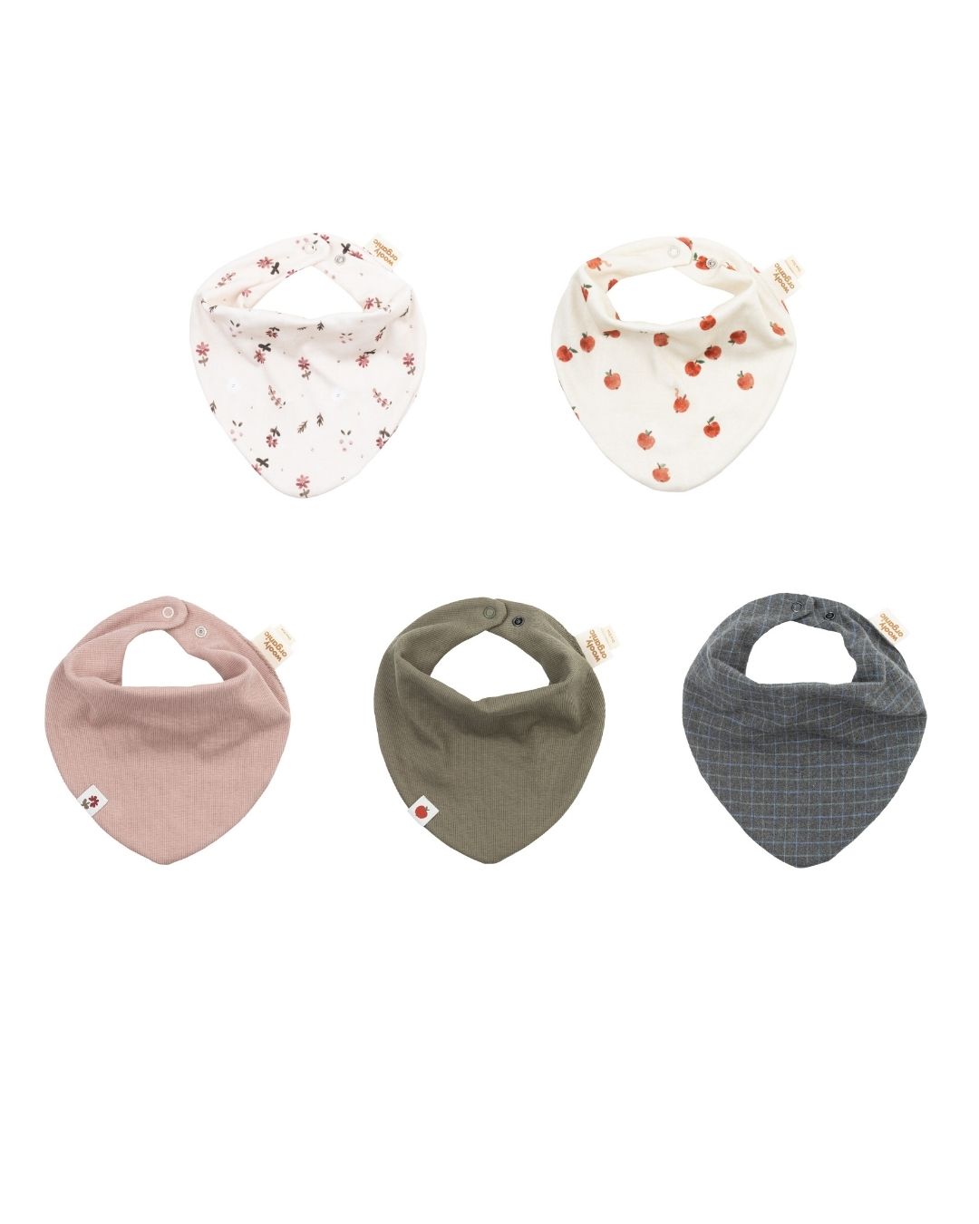 Woolly Organic Bib GOTS bavaglino cotone organico AW26
