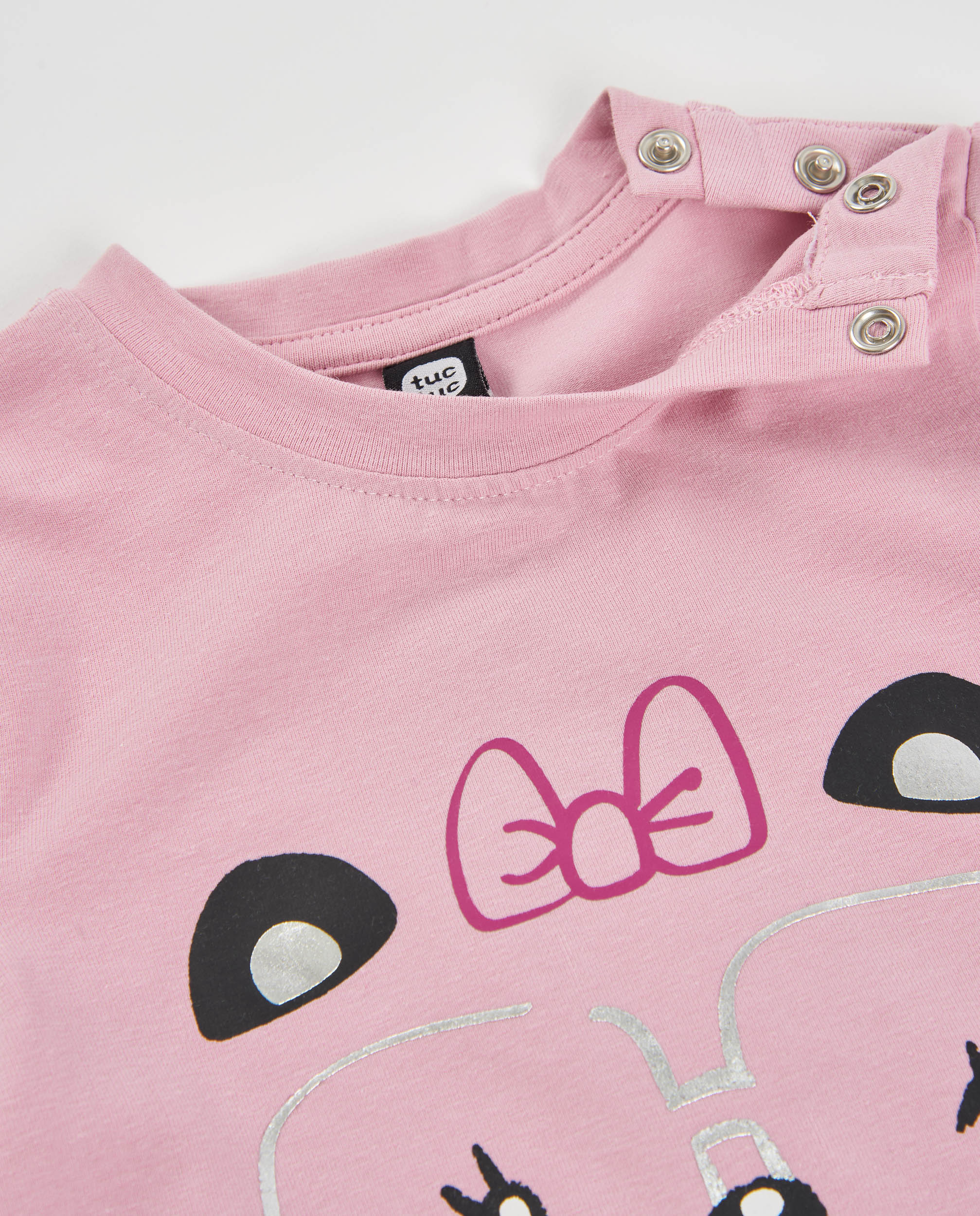 TucTuc Magliette maglia bambina panda rosa maniche lunghe