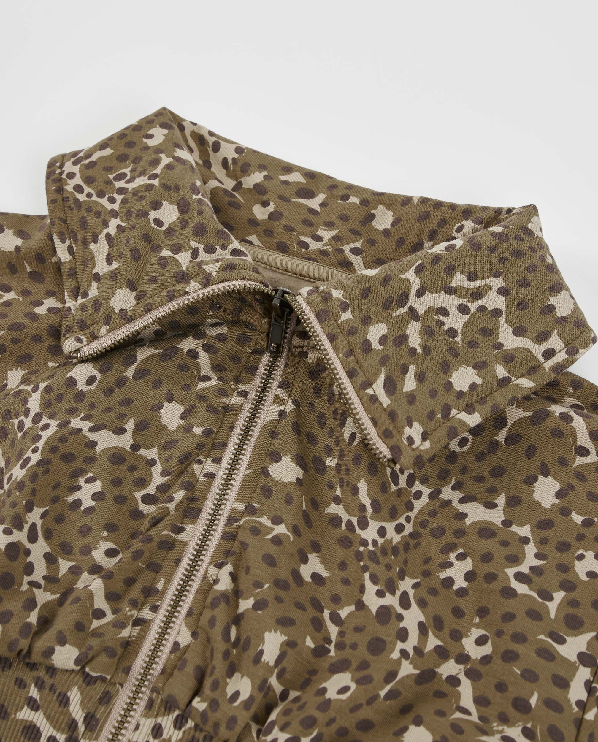 TucTuc Felpe Felpa bambina marrone animalier con zip