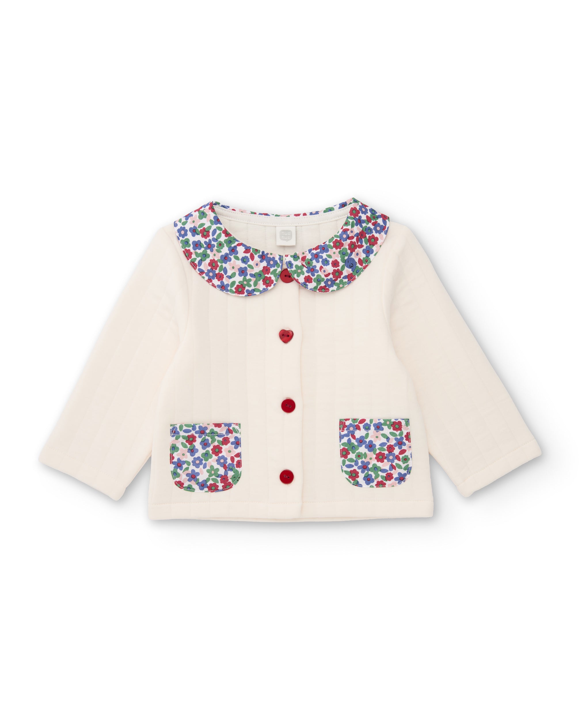 TucTuc Maglioni Giacca Maglia Neonata Floreale Crudo