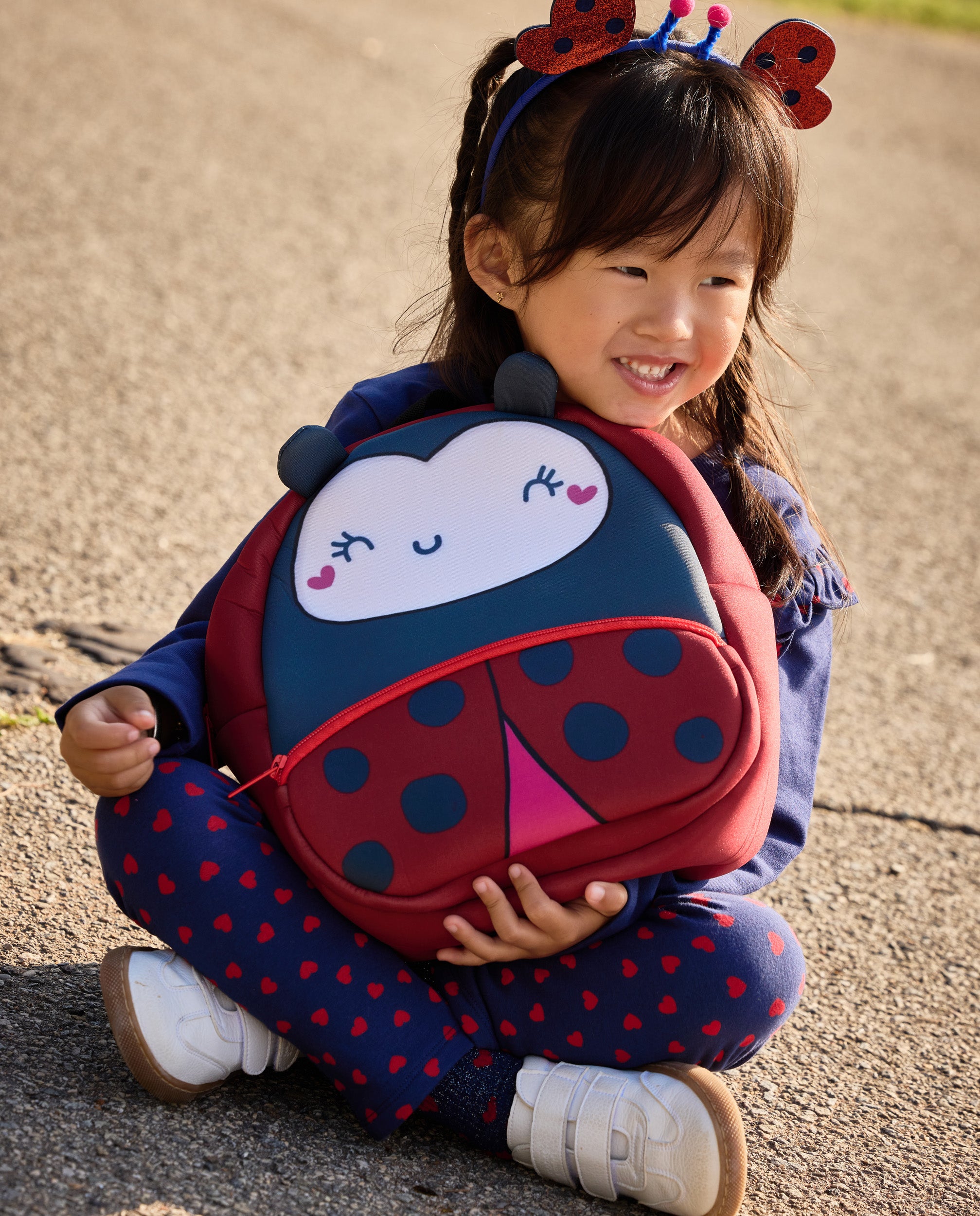 TucTuc Accessori zaino bambina rosso coccinella