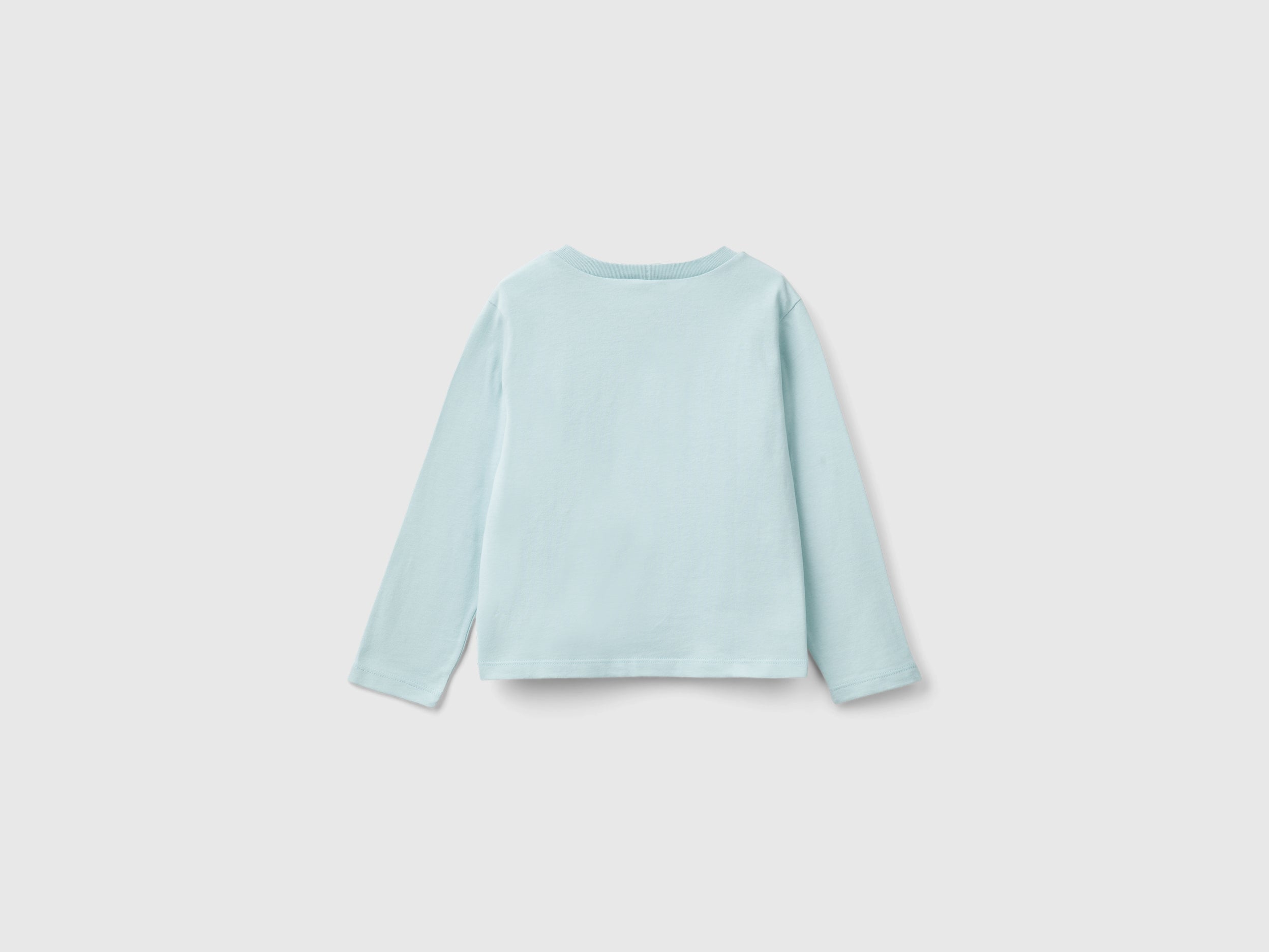 United Colors of Benetton T-shirt Glittery Print bimba cotone