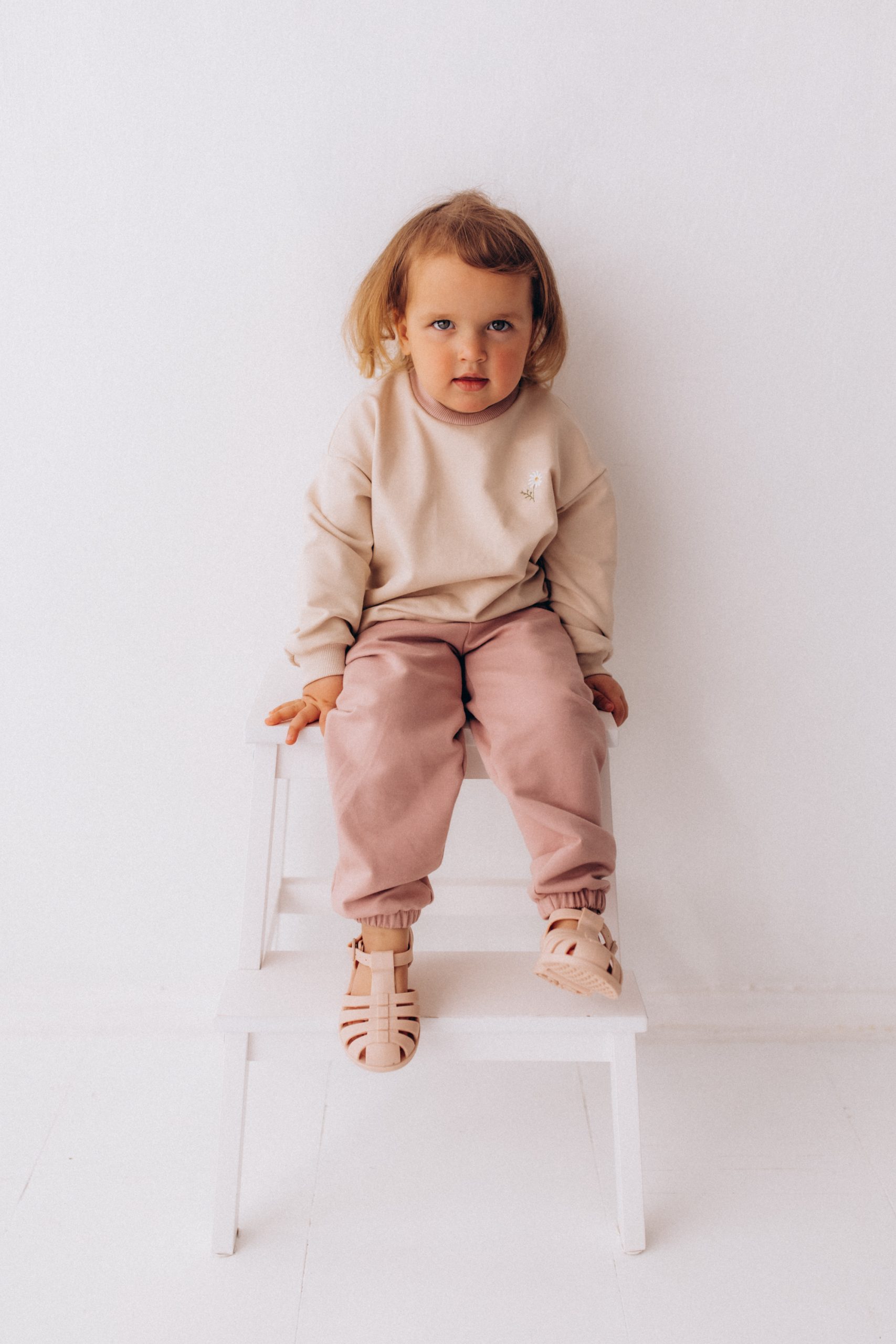 Woolly Organic Sweatshirt GOTS SS27 felpa ricamata bimbi