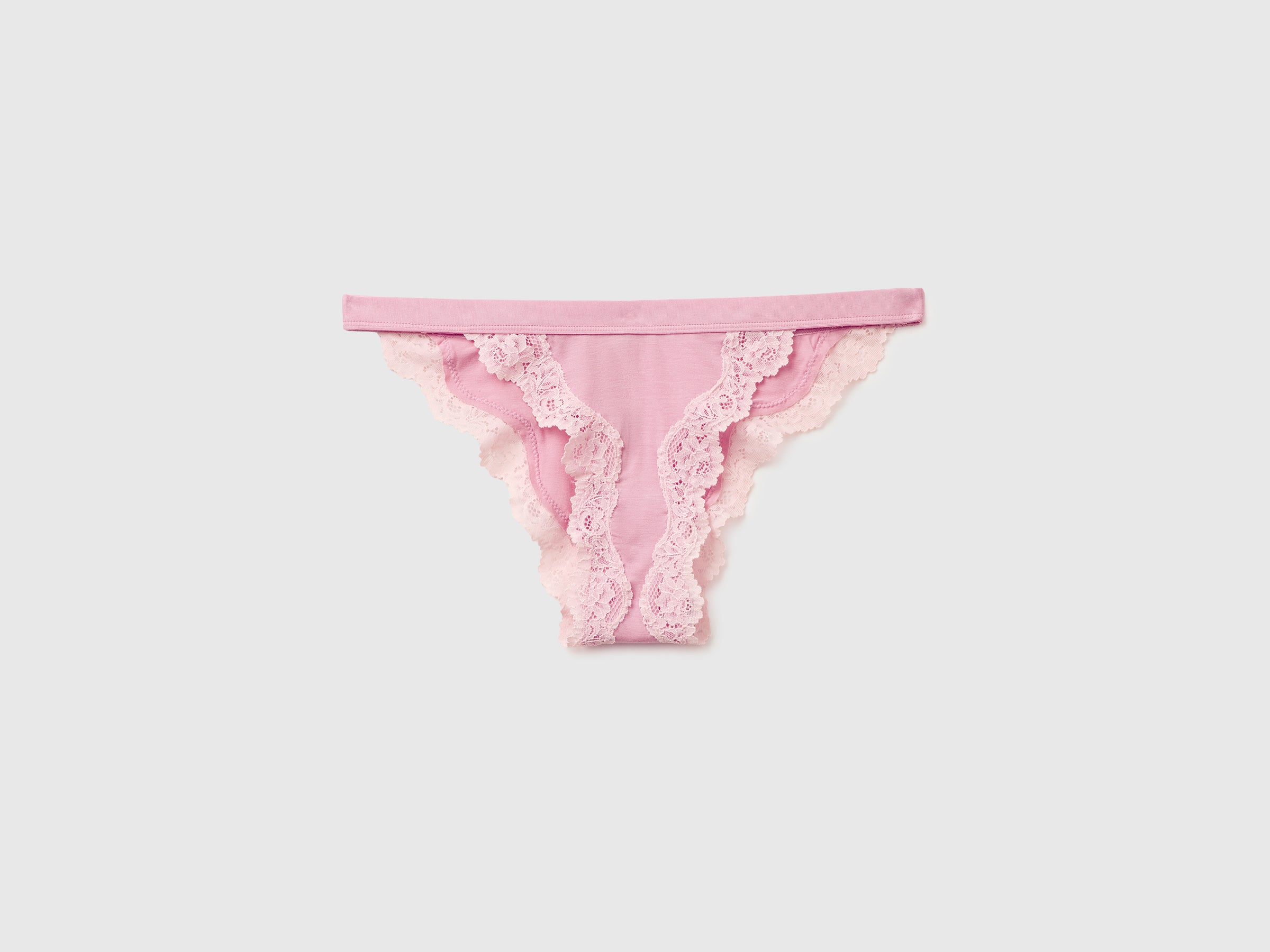 United Colors of Benetton Low-cut briefs slip seta e pizzo