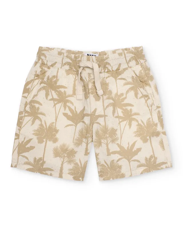 TucTuc Bermuda shorts bambino beige stampa palme
