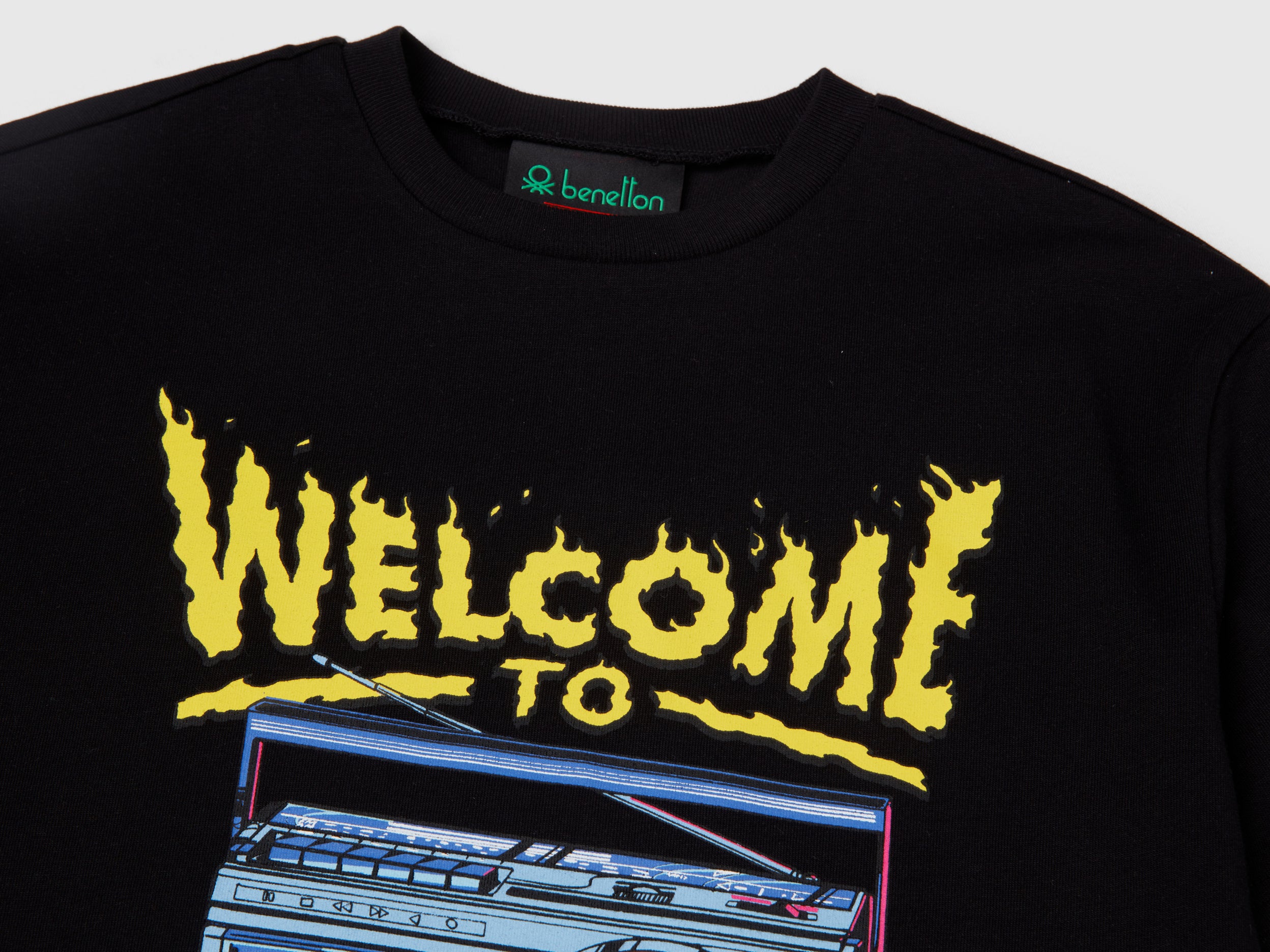 United Colors of Benetton Stranger Things t-shirt cotone stampa