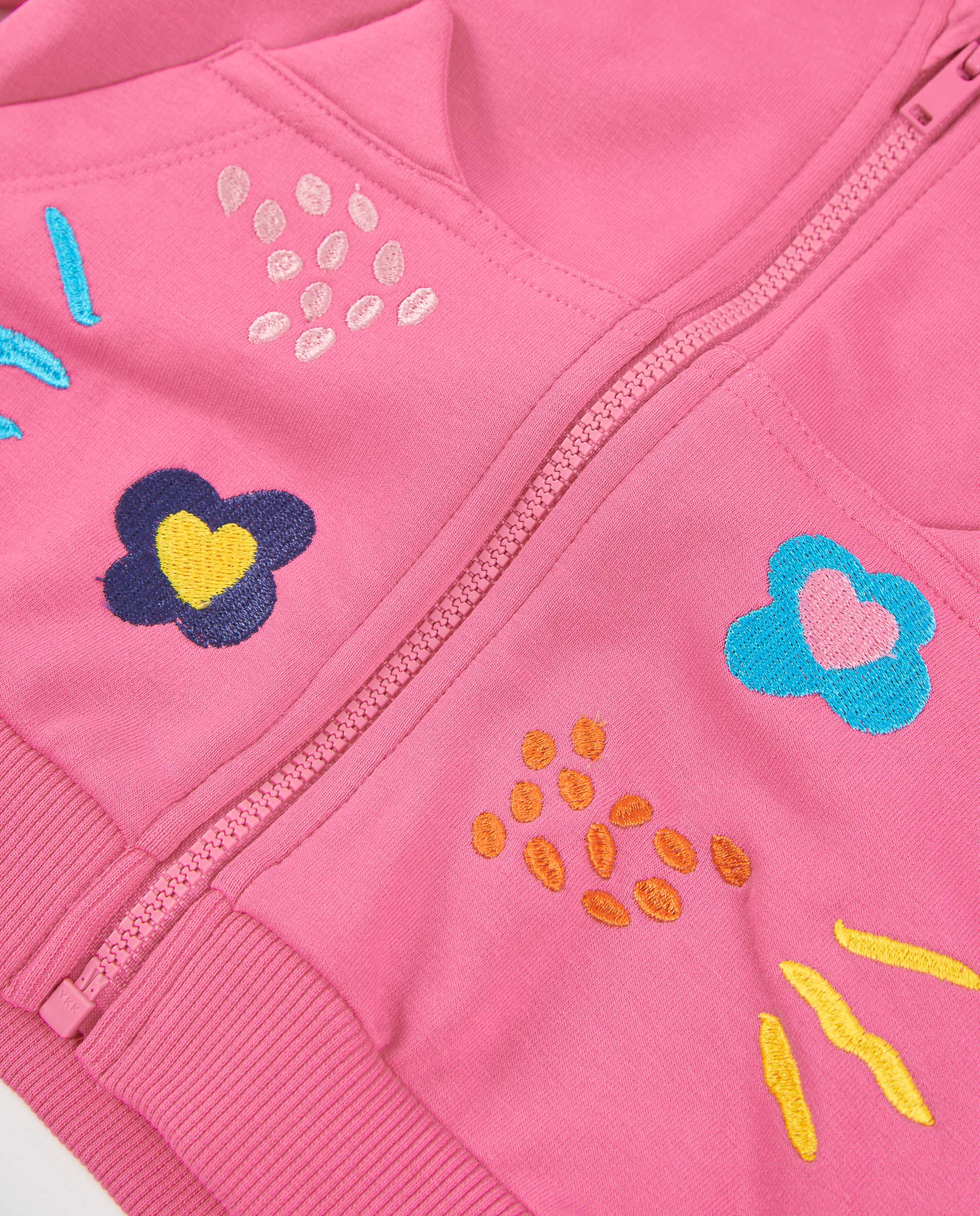 TucTuc Felpe Giacca bambina felpa rosa con cappuccio cotone