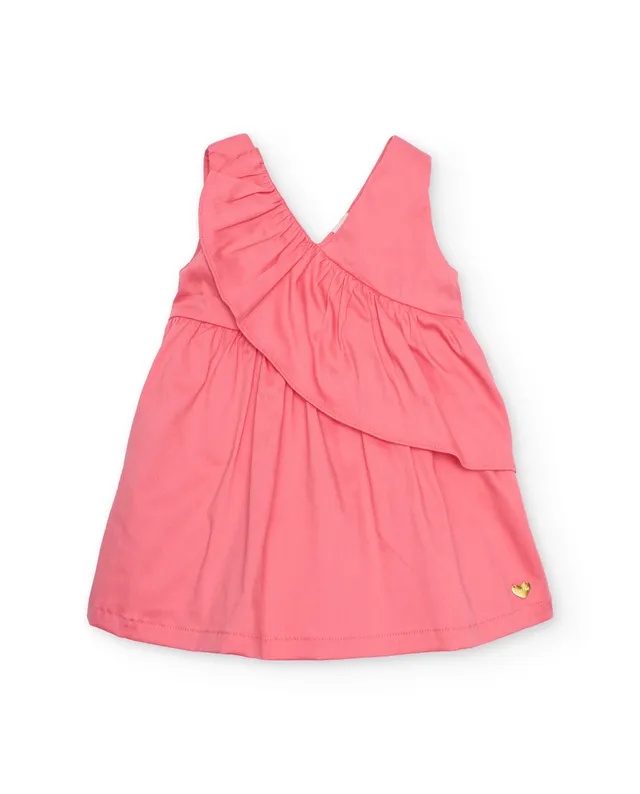 TucTuc Vestiti Vestito Bimba Rosa Corallo con Volant