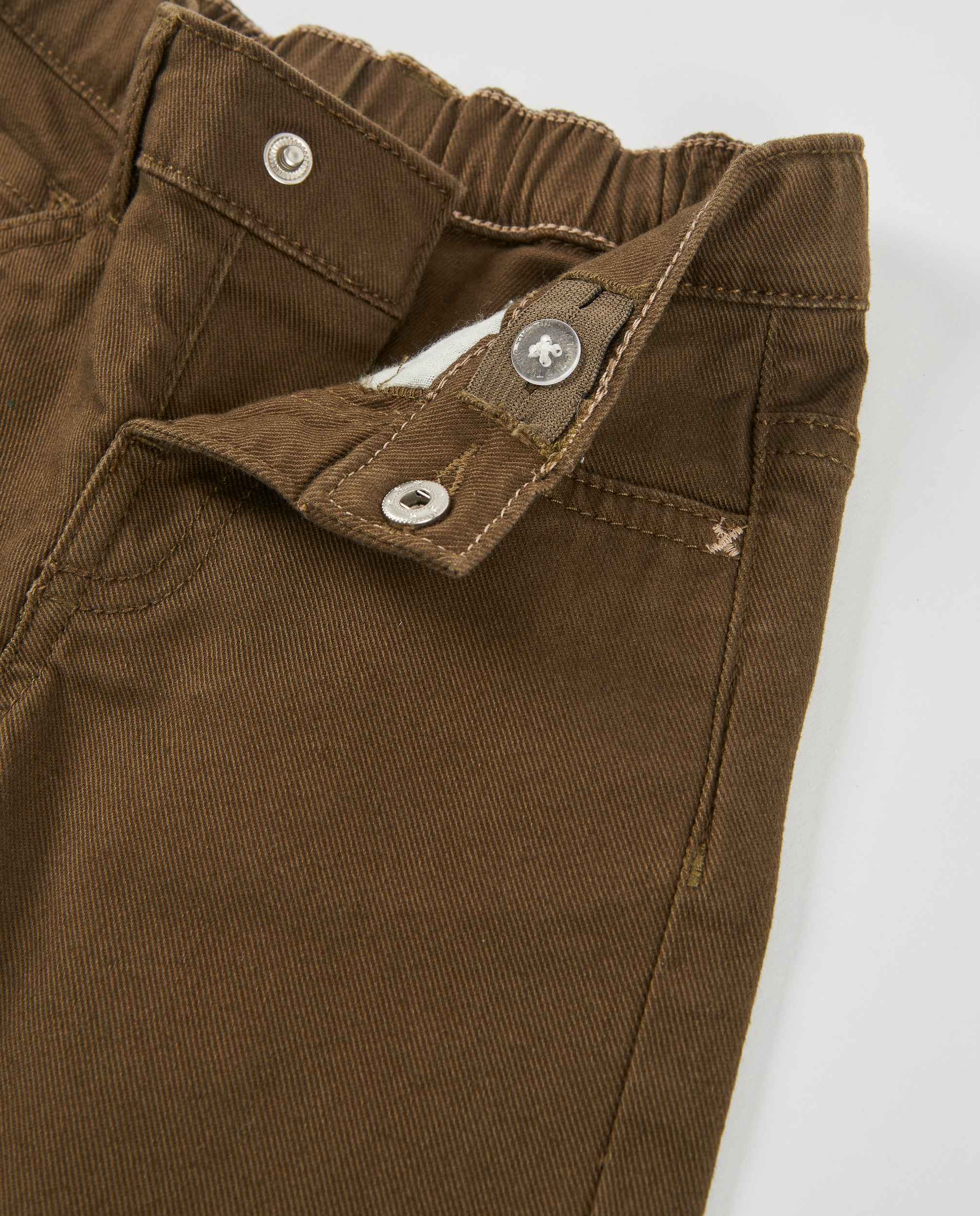 TucTuc Pantaloni Twill Bambino Verde Oliva 5 Tasche