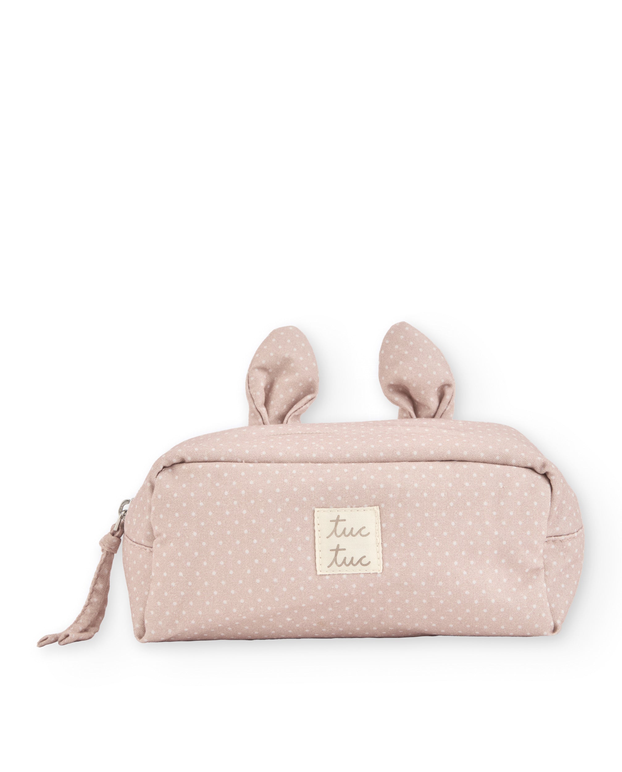 TucTuc Accessori beauty case neonato beige a pois
