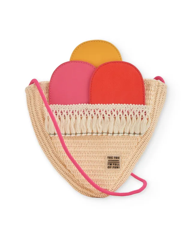 TucTuc Accessori Borsa Cono Gelato Beige U Tessuto