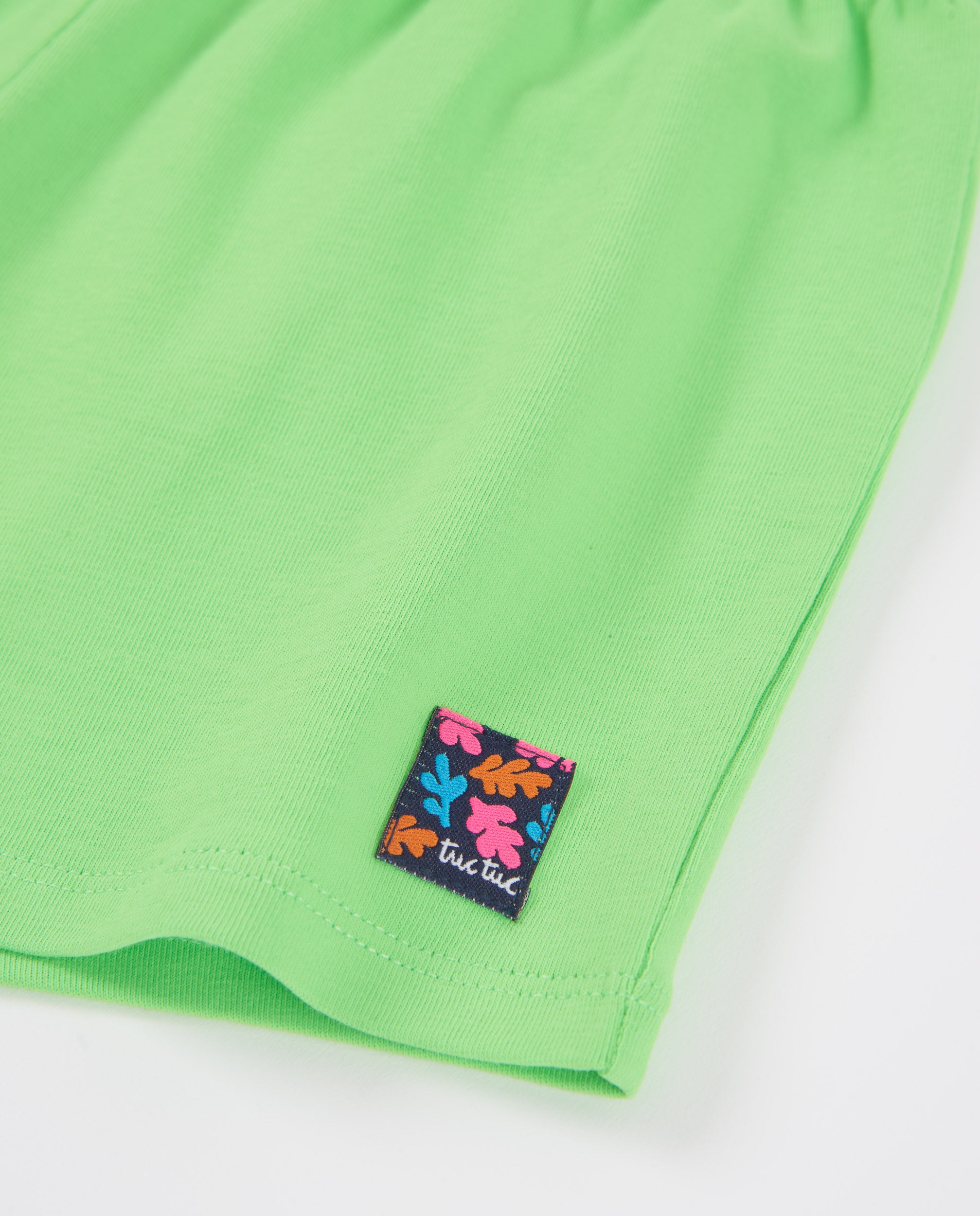 TucTuc Bermuda short bambina verde vita elastica