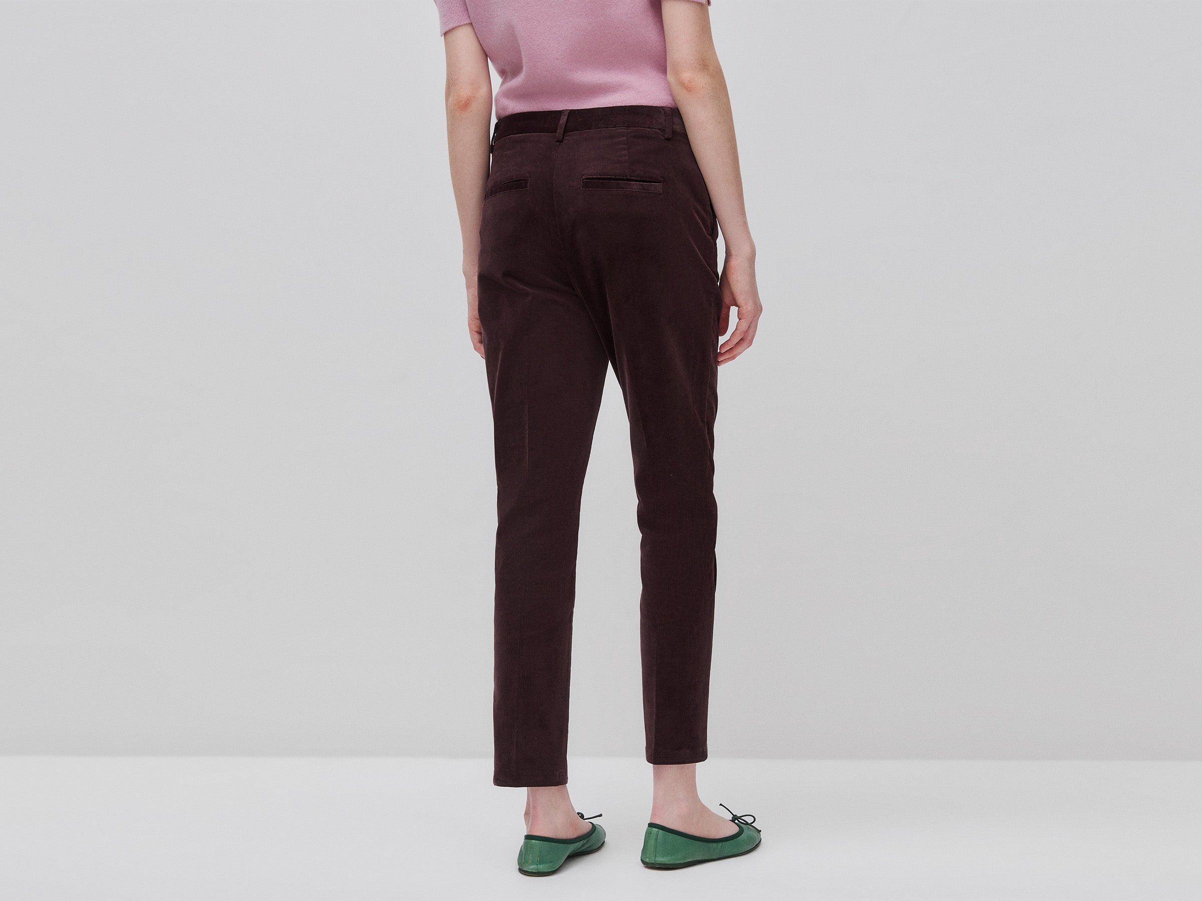 United Colors of Benetton Pantaloni chino velluto elasticizzato
