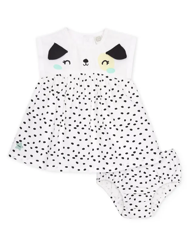 TucTuc Vestiti Vestito Bianco Macchie 0-24 Mesi