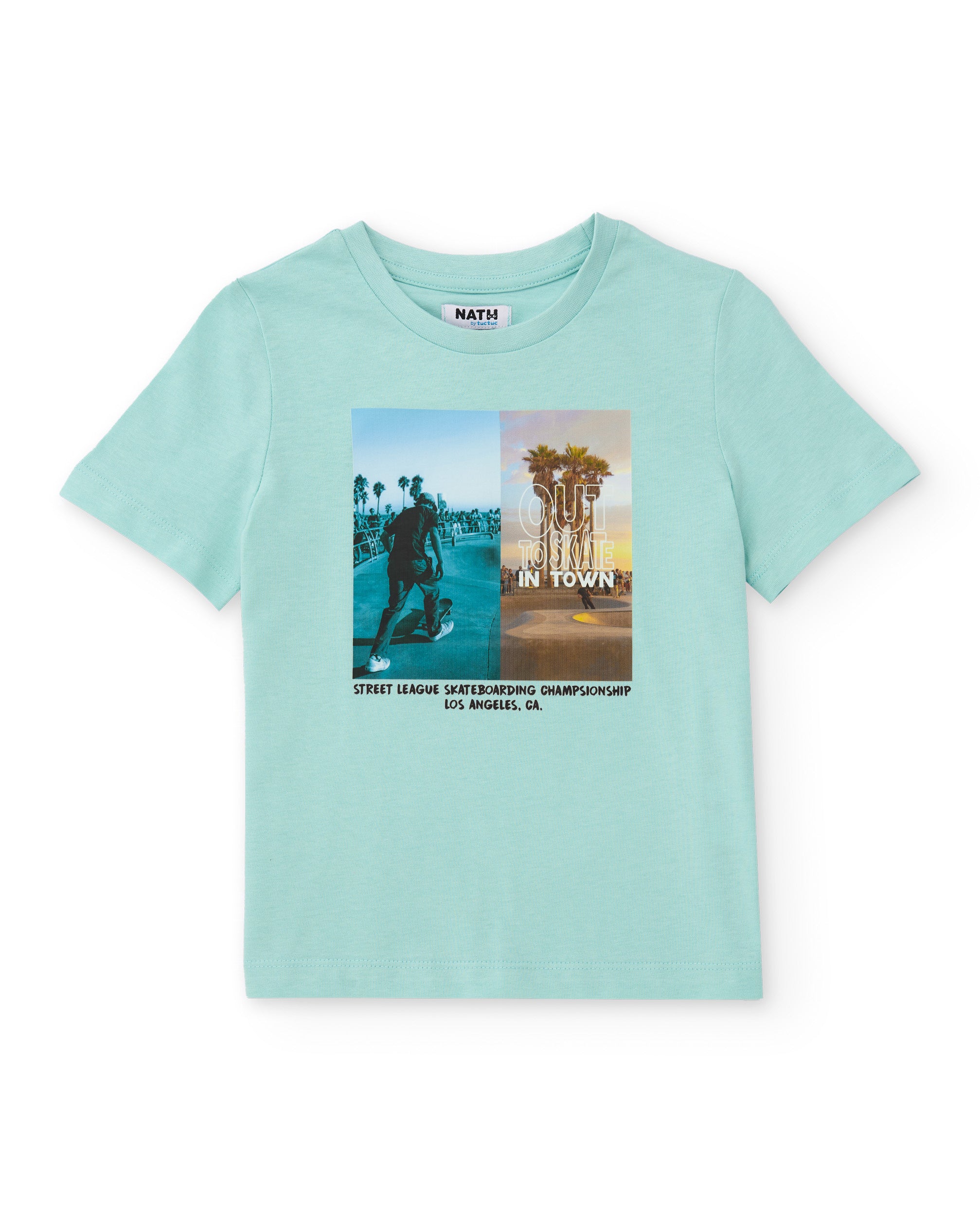 TucTuc Magliette Maglia Urbana T-shirt Turchese Cotone