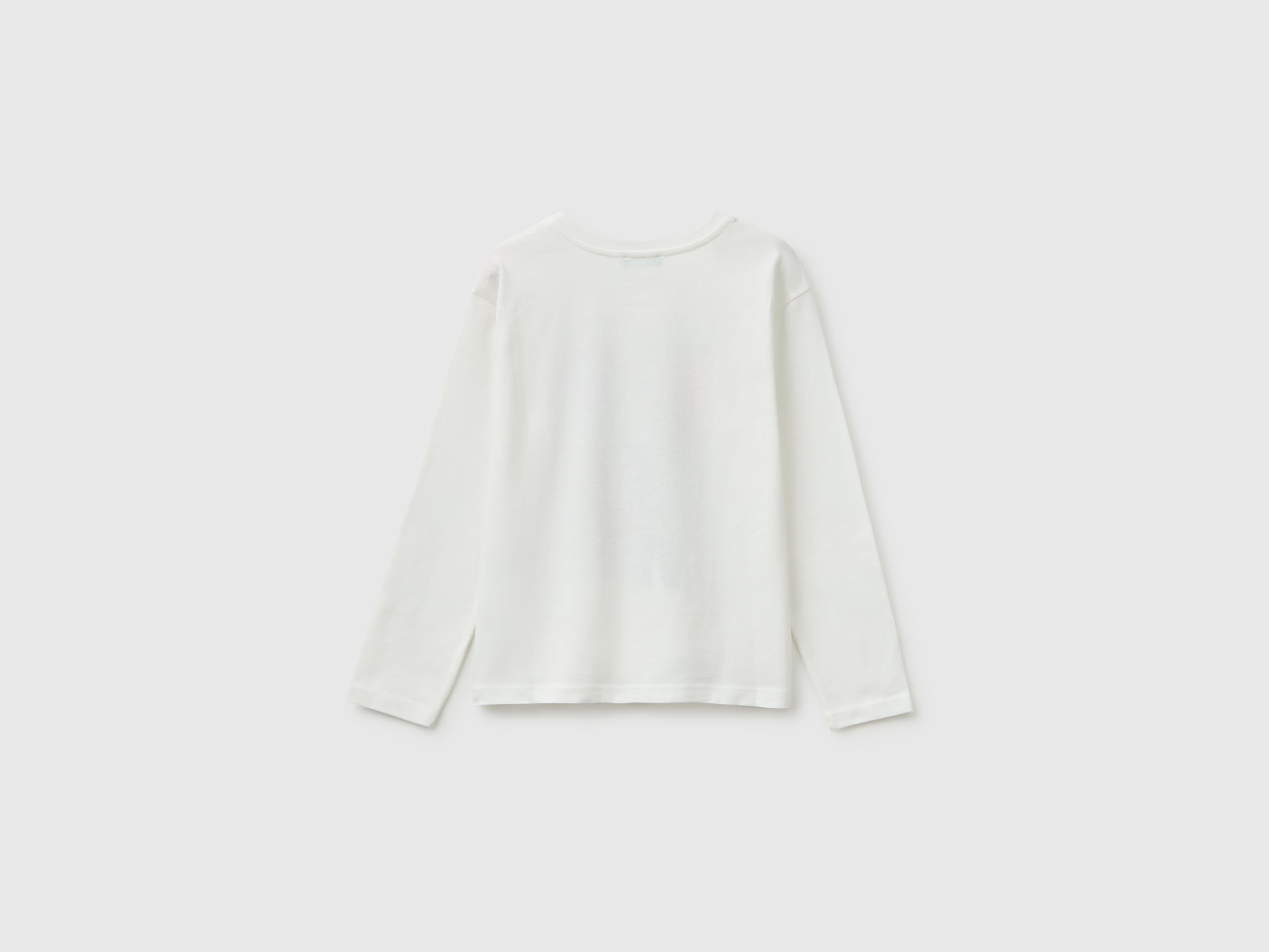 United Colors of Benetton t-shirt stampa glitter cotone bio