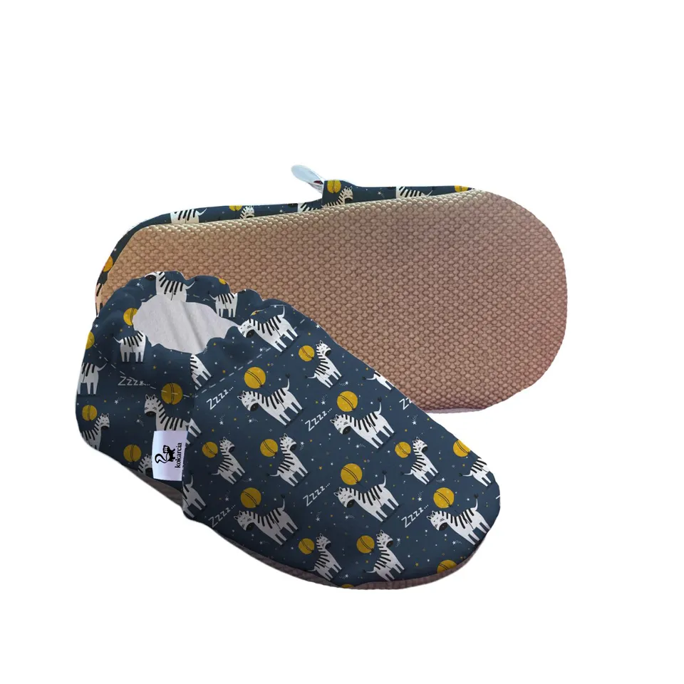 Kocarcia Kokopatik Zebra scarpine cotone senza imbottitura