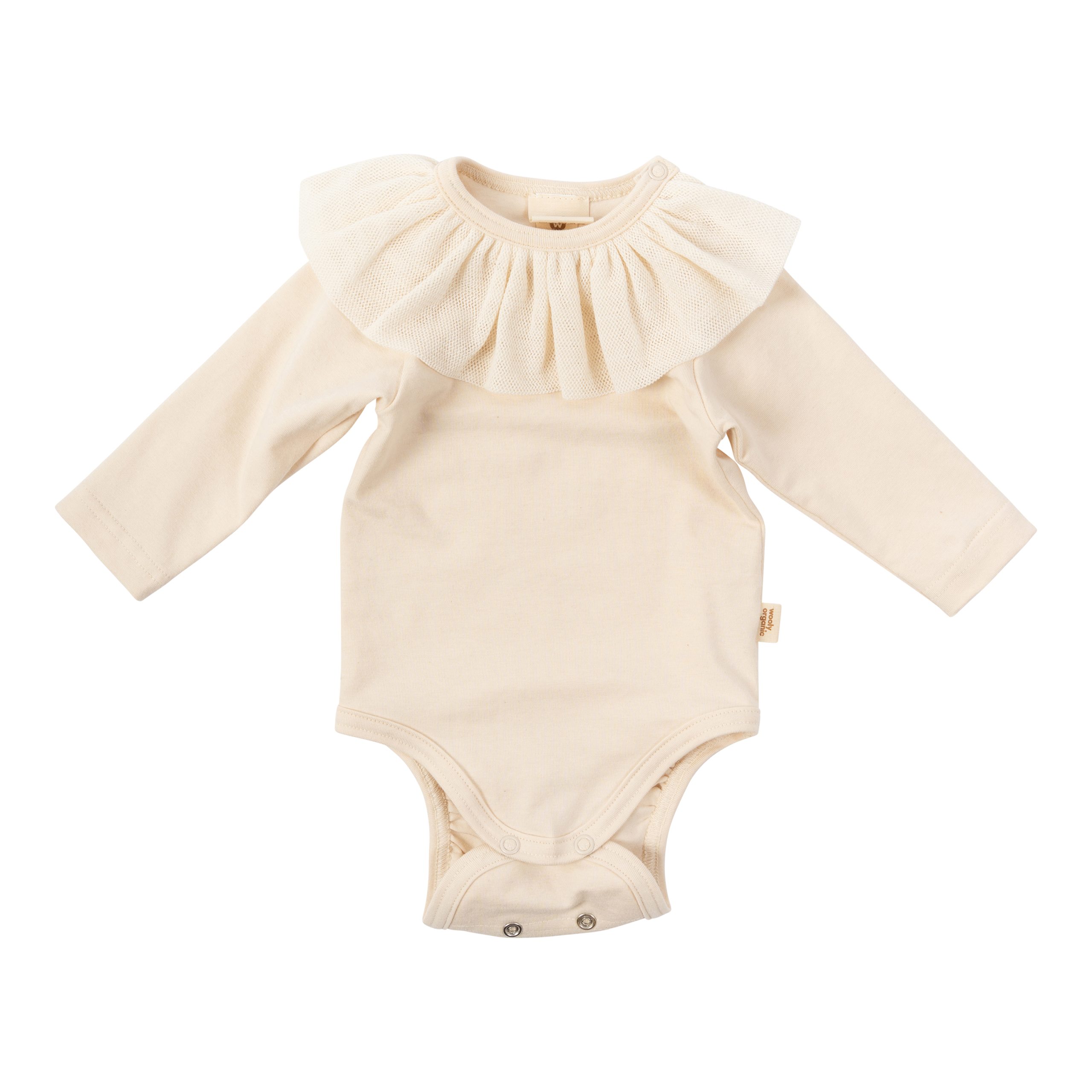 Woolly Organic Jersey Babysuit Tulle body neonata cotone