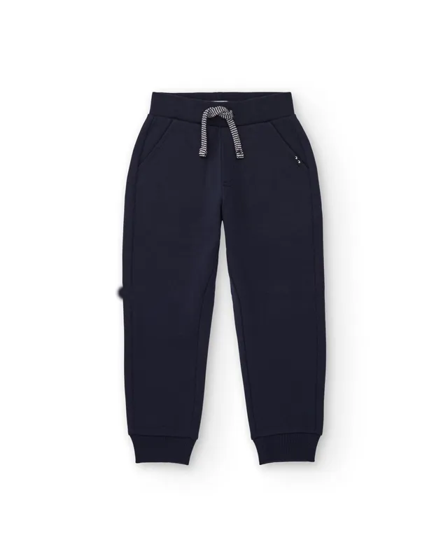 TucTuc Pantaloni jogger bambino blu marino cotone