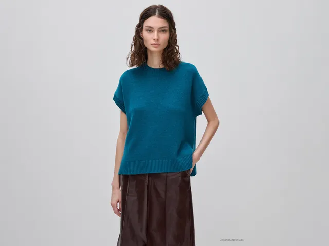 United Colors of Benetton gilet maglia misto lana taglia M