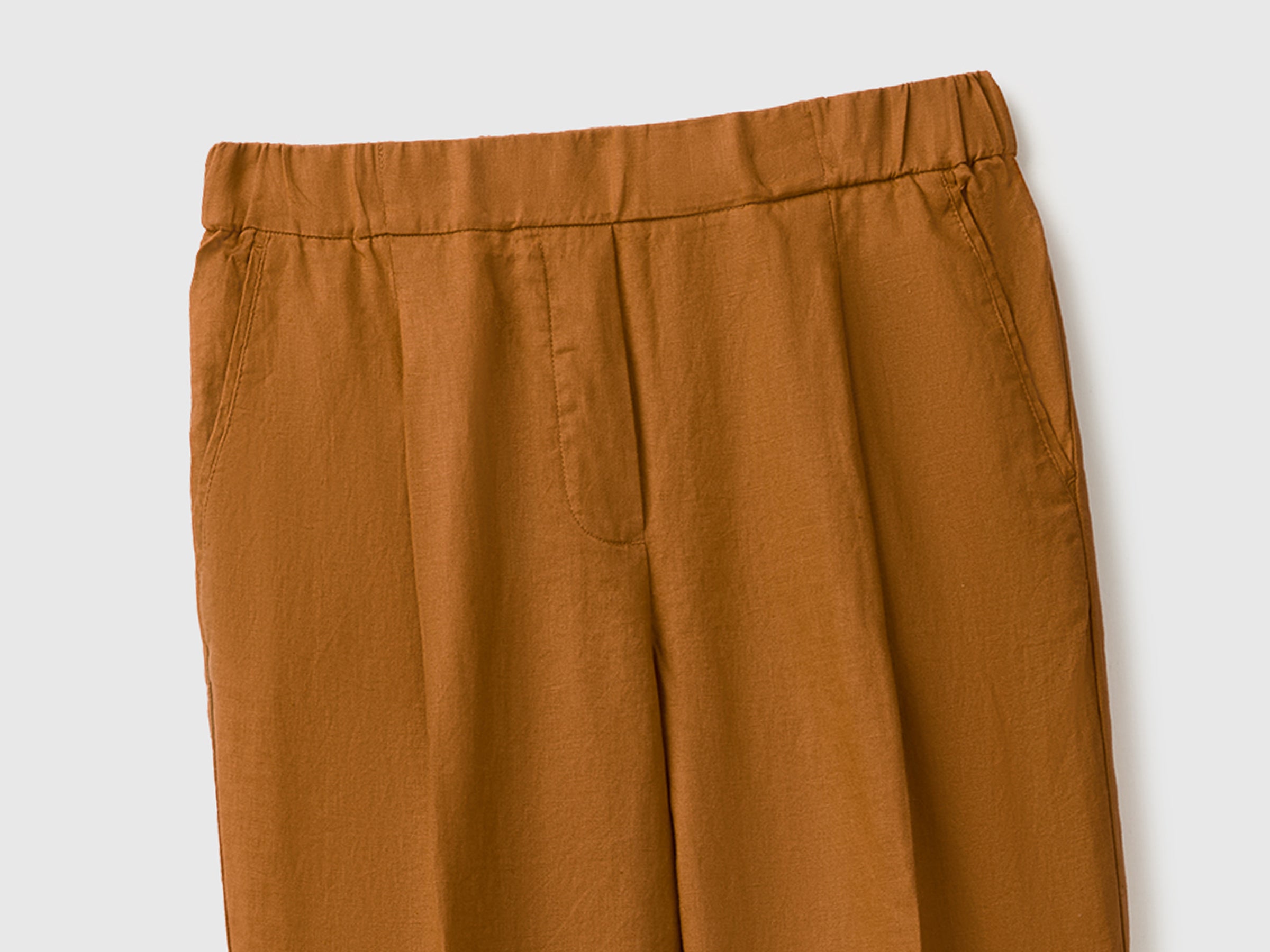 United Colors of Benetton pantaloni lino carrot