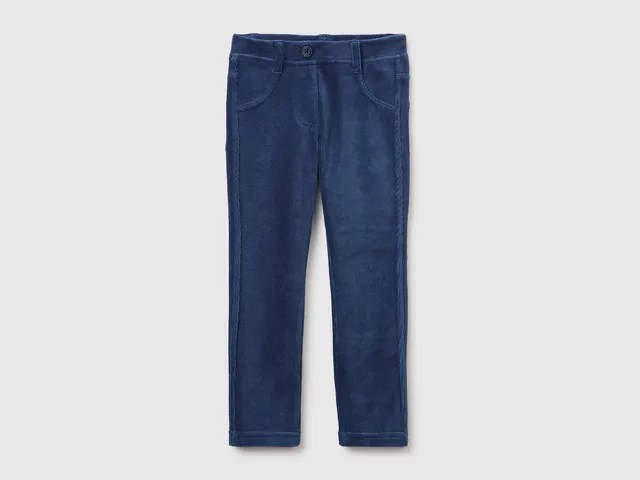 United Colors of Benetton Pantaloni Bimba Ciniglia a Coste