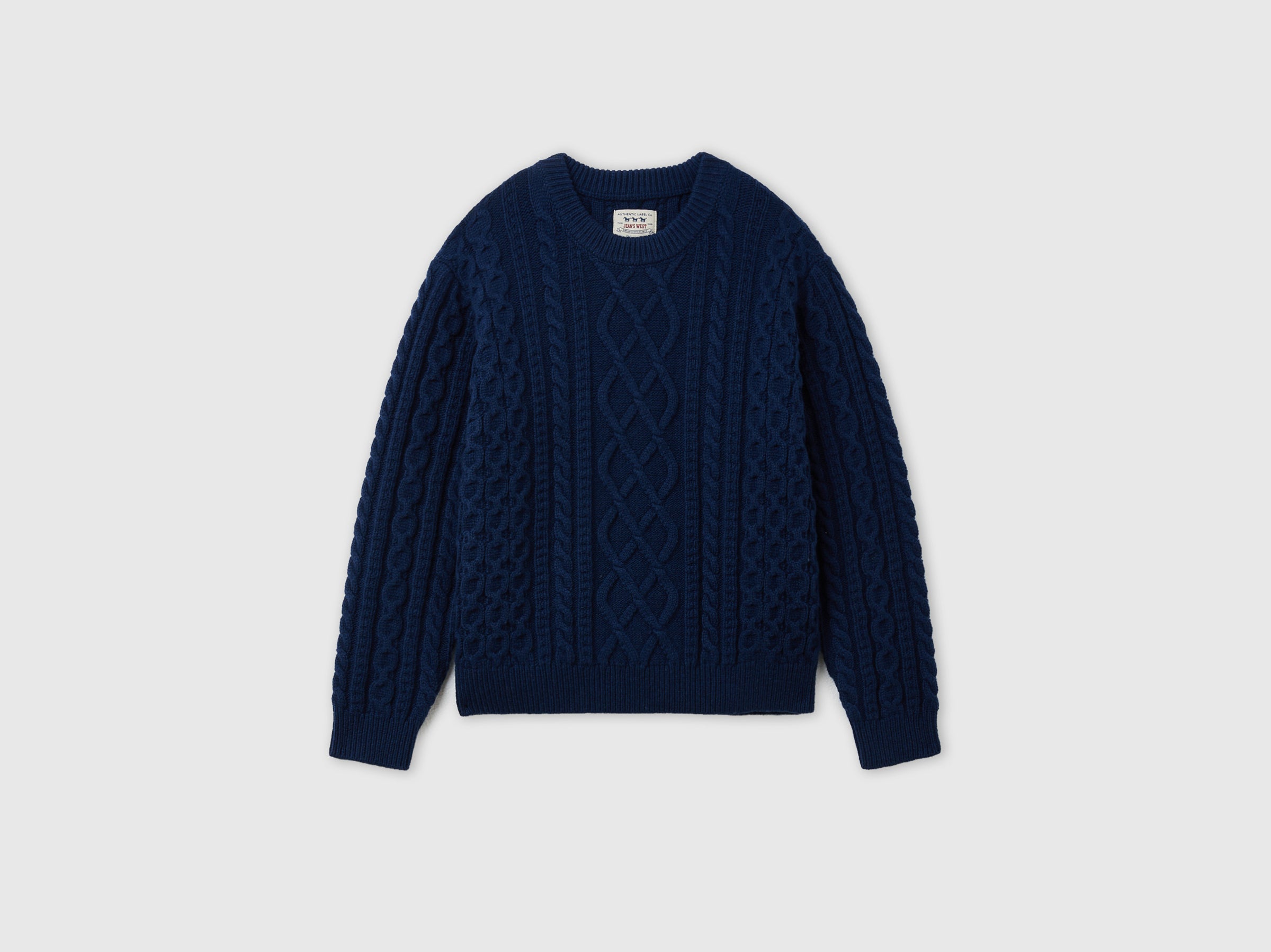 Benetton Wool blend cable knit sweater maglione lana taglia M