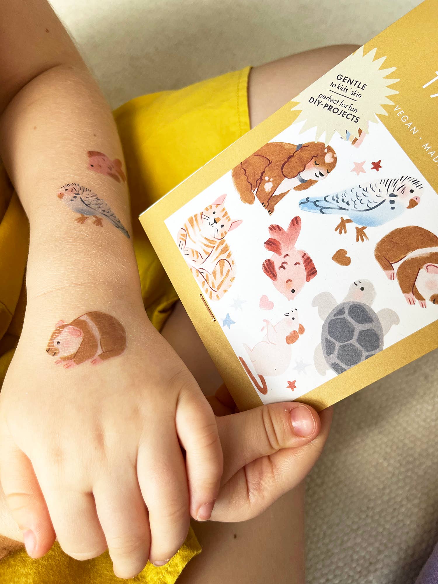 Nuuk Tatuaggi Temporanei Pets Animali Delicati Bambini