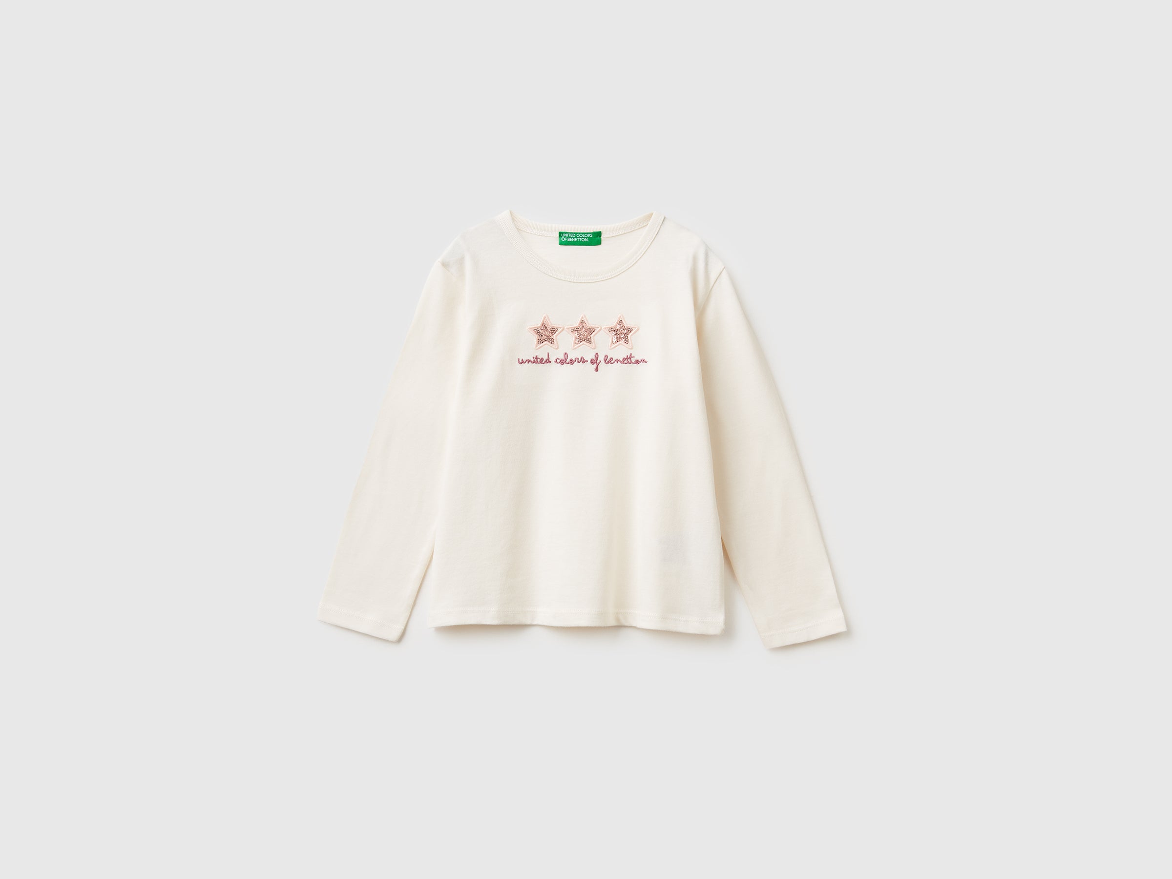 United Colors of Benetton T-Shirt Stampa Paillettes 104
