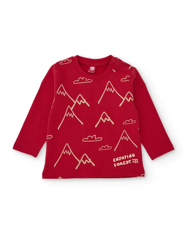 TucTuc Magliette Jersey montagne bambino rosso 4A
