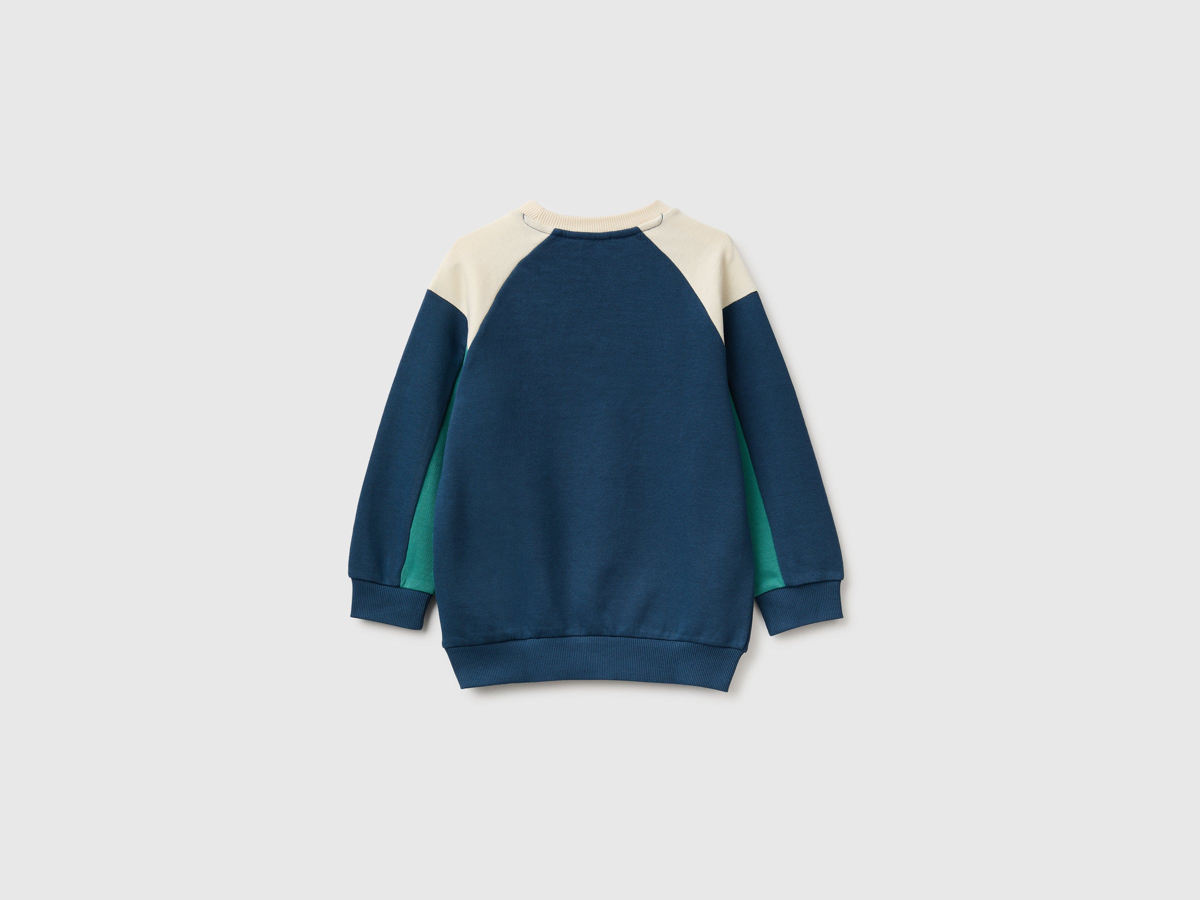 United Colors of Benetton Felpa Color Block Girocollo Cotone 104