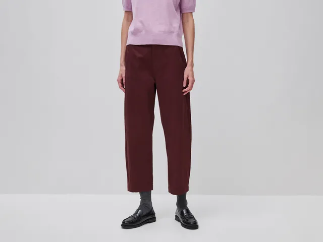 Benetton Pantaloni Vita Bassa Cotone Elasticizzato Taglia 42