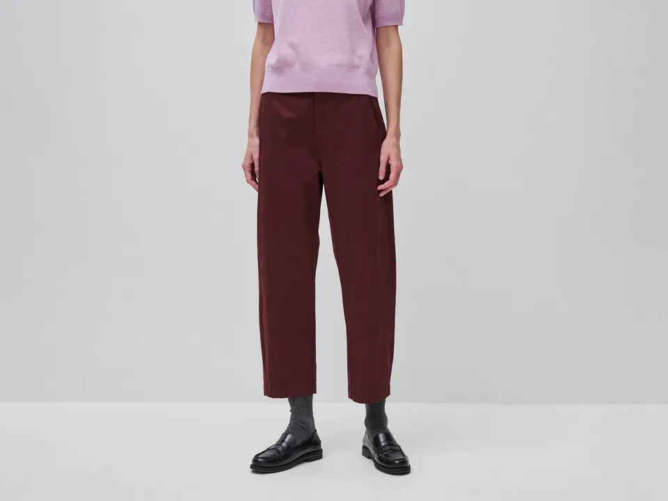 Benetton Pantaloni Vita Bassa Cotone Elasticizzato Taglia 42
